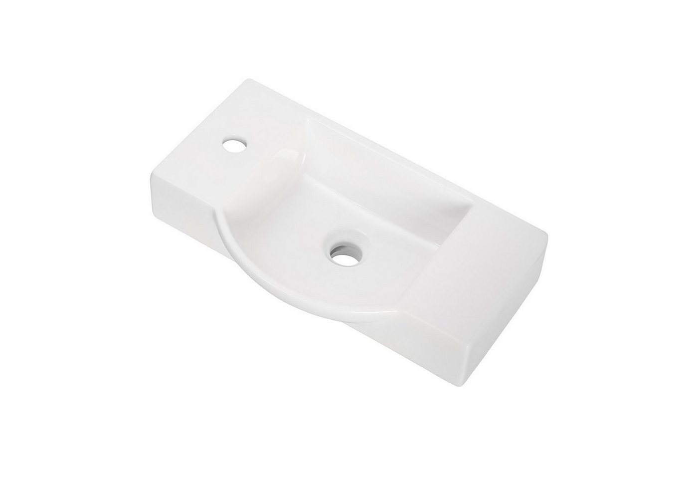 Thumbnail - FACKELMANN Waschbecken SBC STANFORD Gäste WC Set 2-teilig 55 cm, Braun hell
