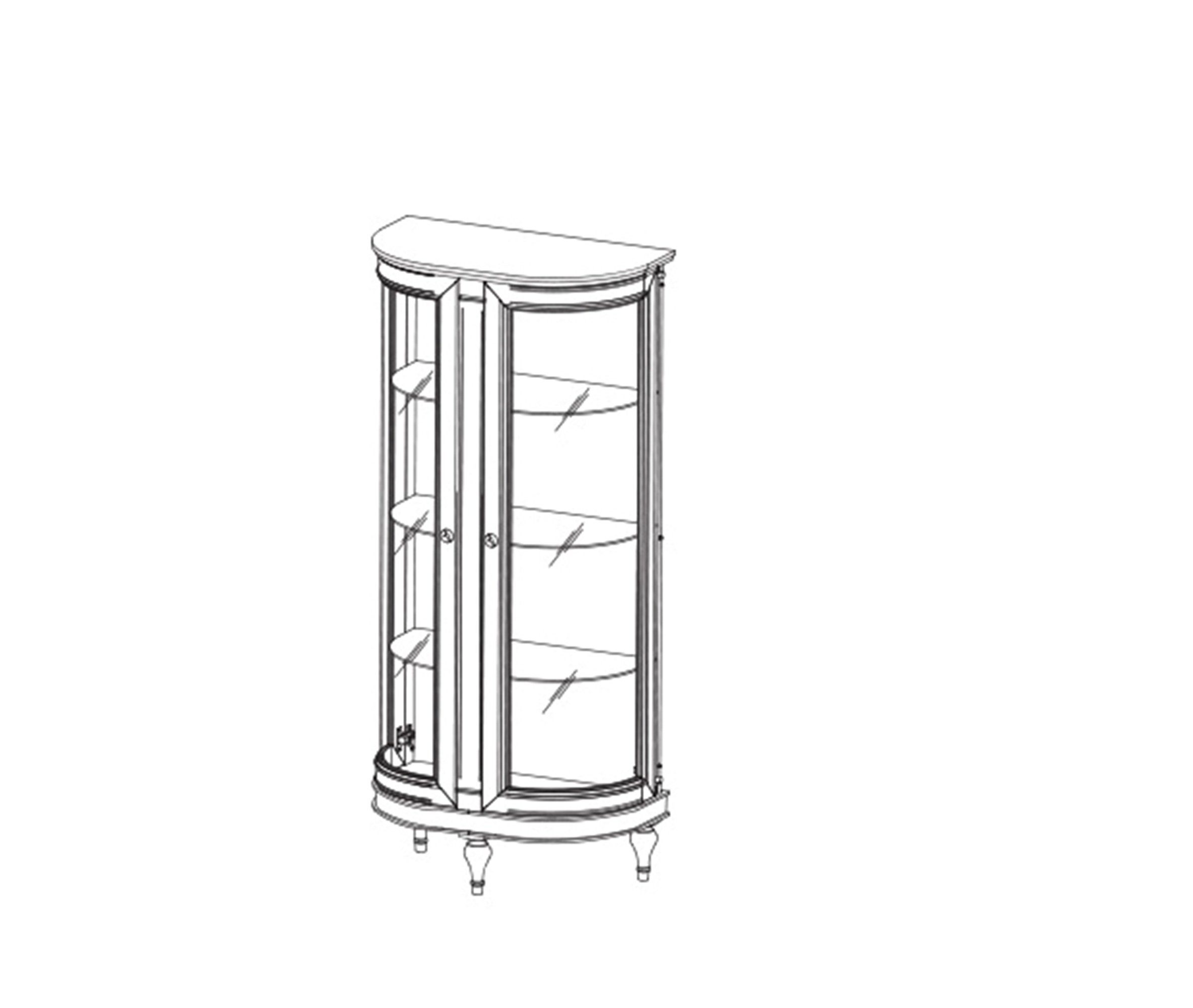 JVmoebel Vitrine Kommodenschrank Vitrine Kommoden Kommode Klassische Vitrinenschrank Vitrinen