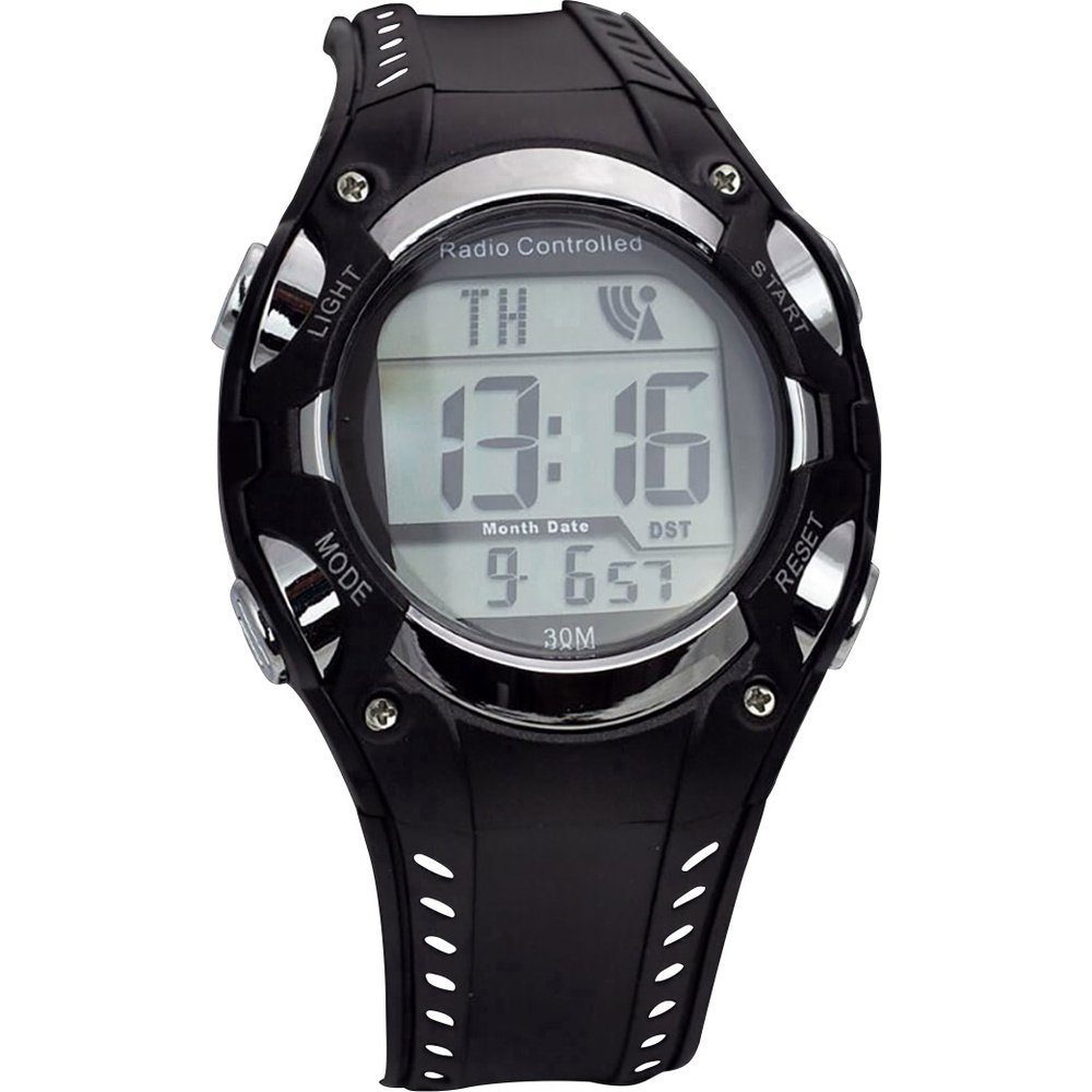 EUROTIME EUROTIME Funk Armbanduhr 1681987 (x H) 40 mm x 16 mm Schwarz/Silber Watch