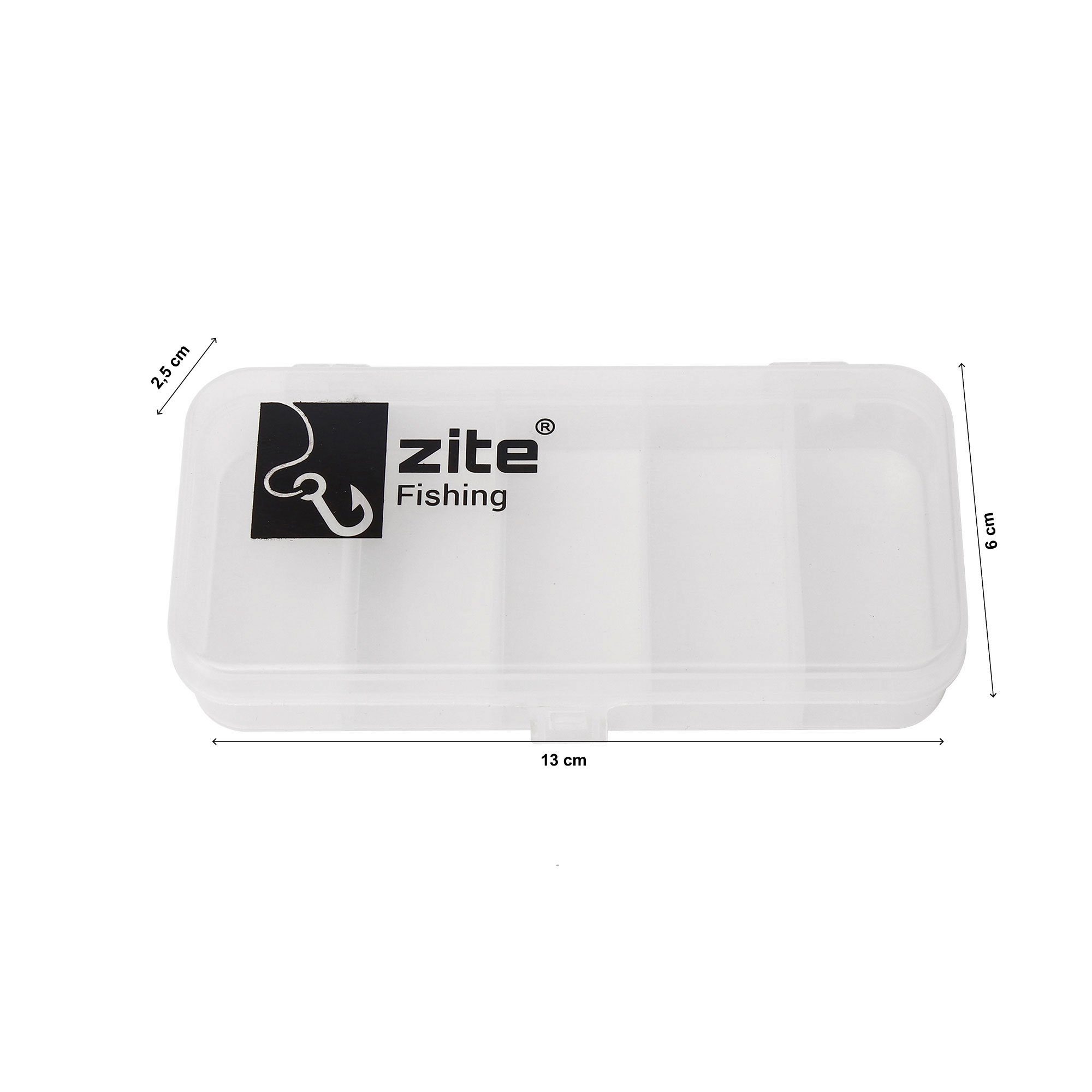 Zite Kunstköder Inline-Spoon Set mit 13tlg Köderbox - 3-3,5g Durchlaufblinker