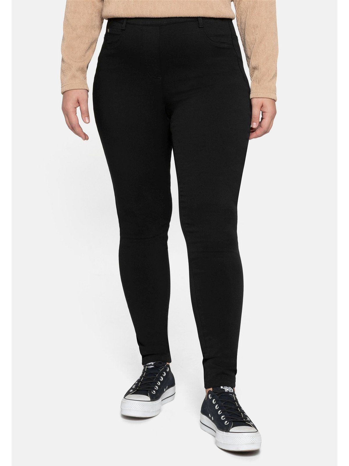 Treggings-Form schmaler Sheego Stretch-Hose Größen in Große