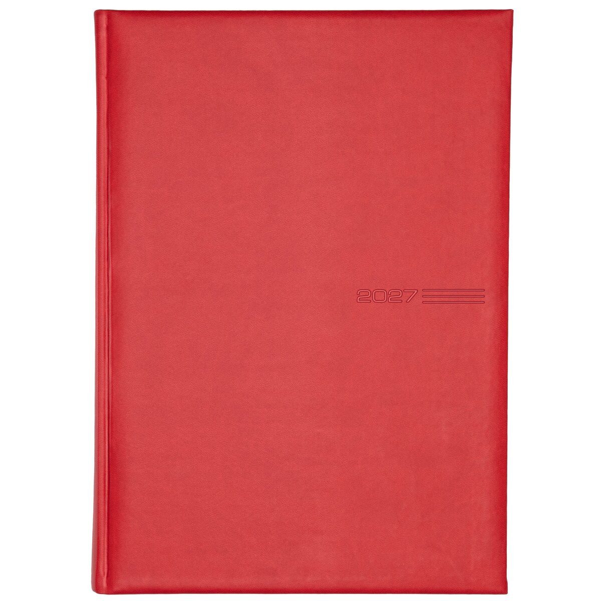 GÜSS Kalender Buchkalender Praxistimer A4 1 Tag/Seite rot 2027
