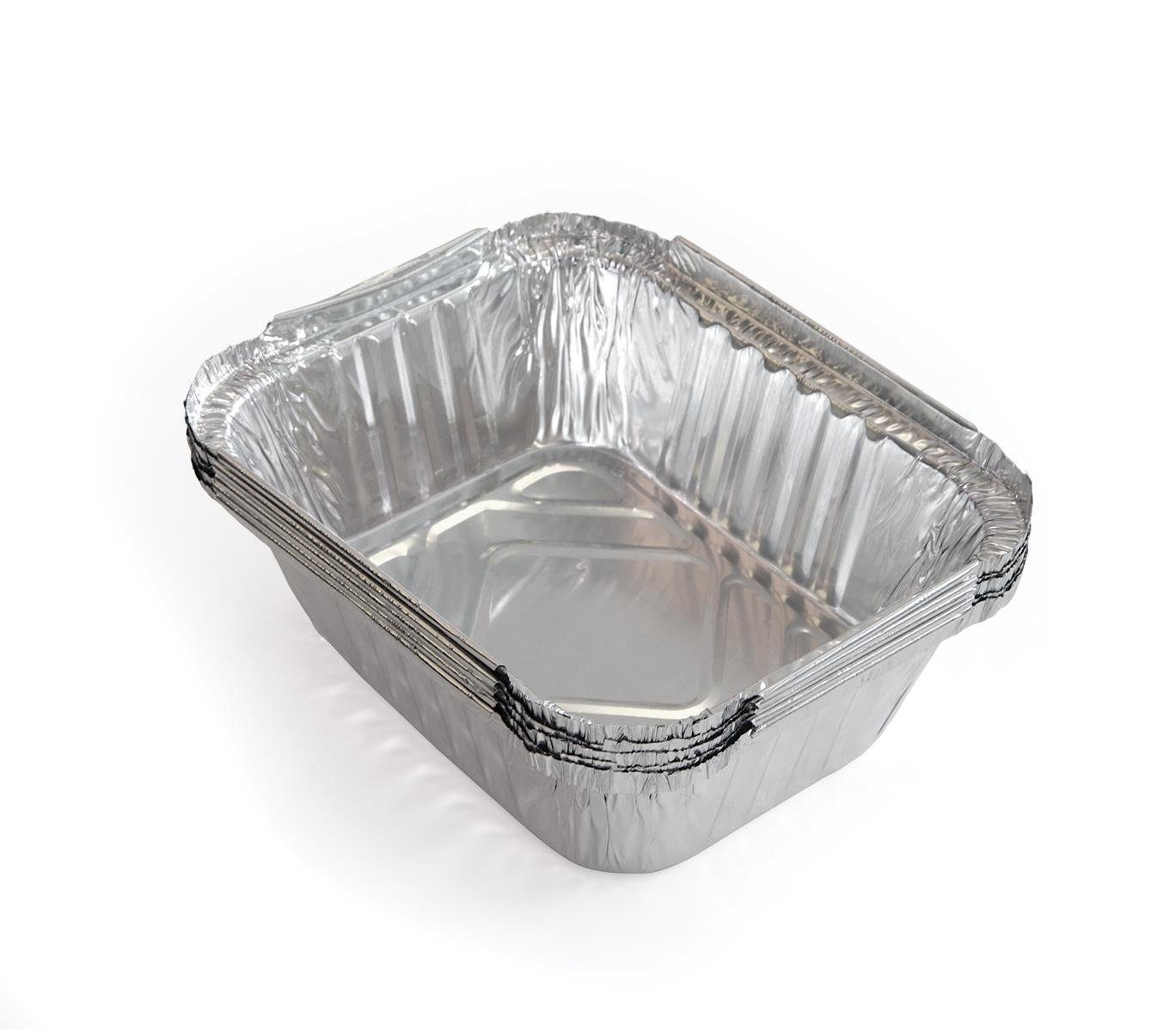Grillschale 5x Alu-Fettauffangschalen 14,7x12,2cm