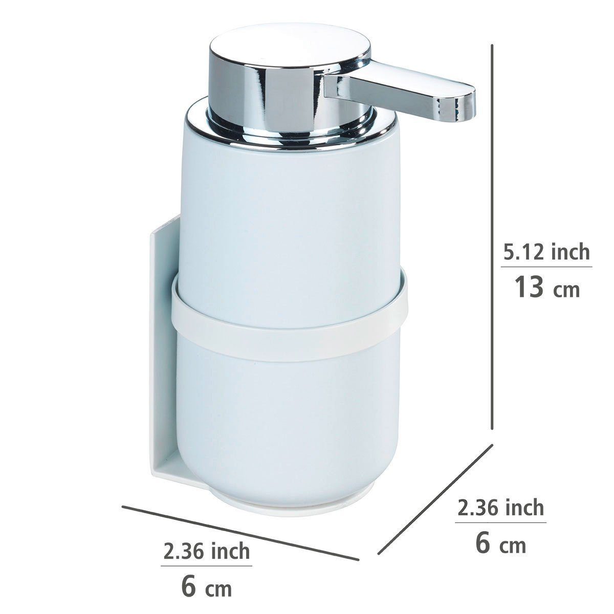 WENKO Seifenspender Woya, (1-tlg), Weiß, Keramik, 250 ml