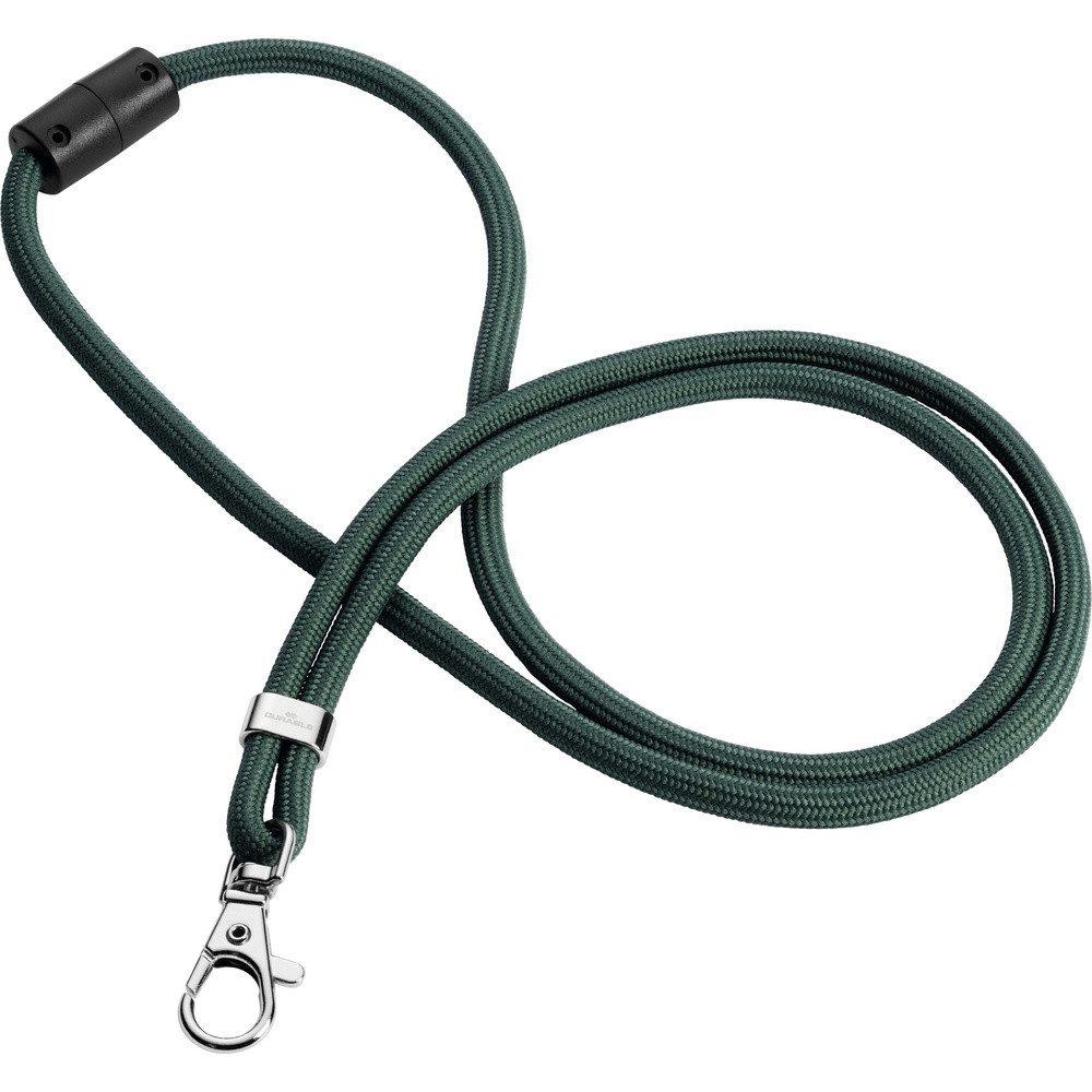 Schlüsselanhänger Durable 824105 Textilband Karabinerhaken Dunkelgrün 10 St.