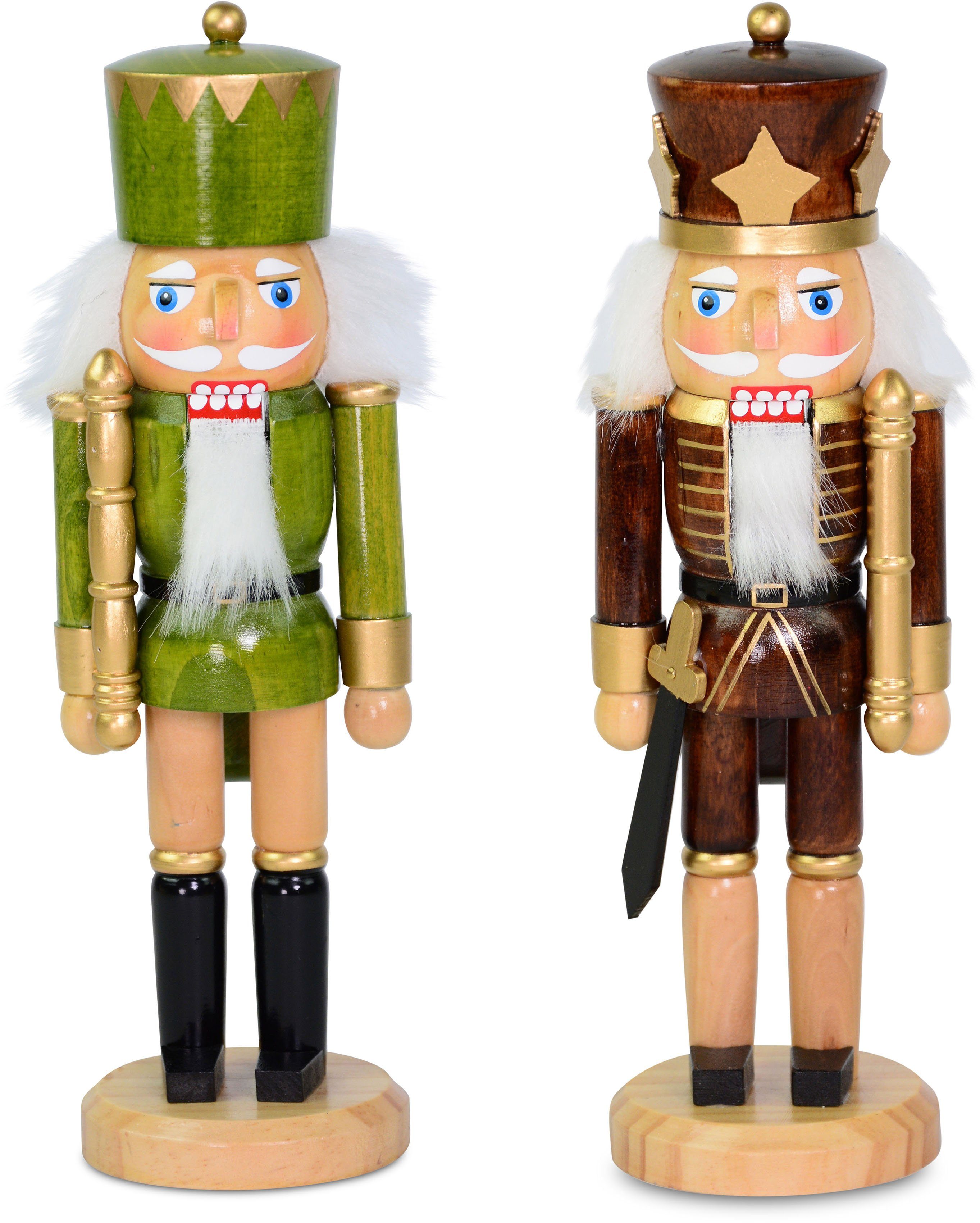 RIFFELMACHER & WEINBERGER Weihnachtsfigur Nußknacker, Weihnachtsdeko (Set, 2 St), aus Holz