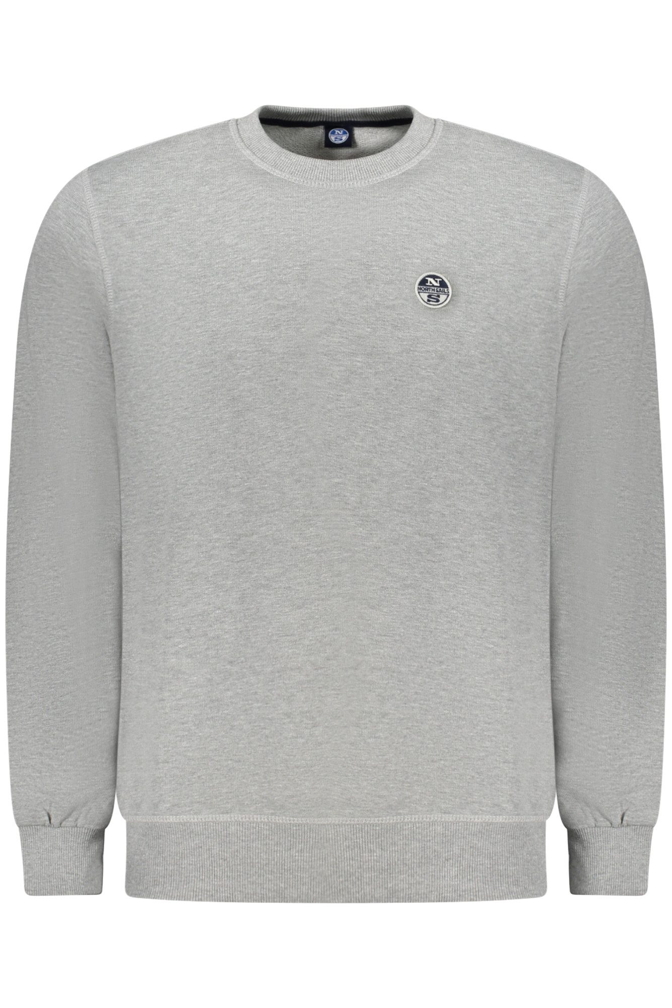 North Sails Sweatshirt Graues Herren-Sweatshirt ohne Reißverschluss mit