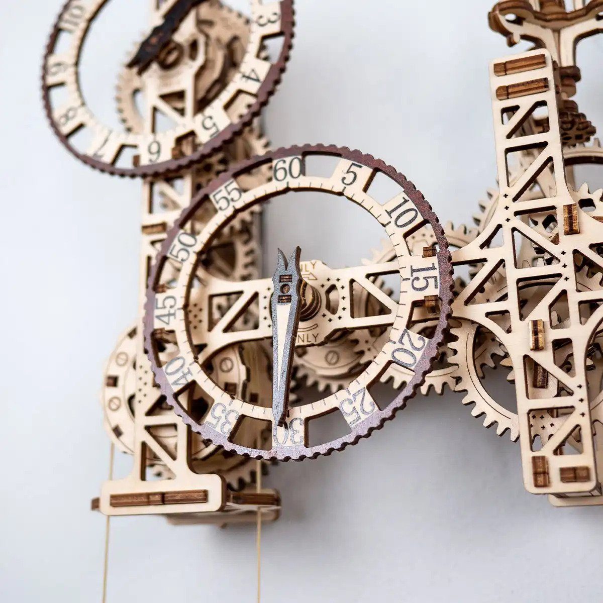 Puzzleteile Deko, Modellbausatz City 3D-Puzzle Steampunk 269 Wanduhr Wooden Holzpuzzle