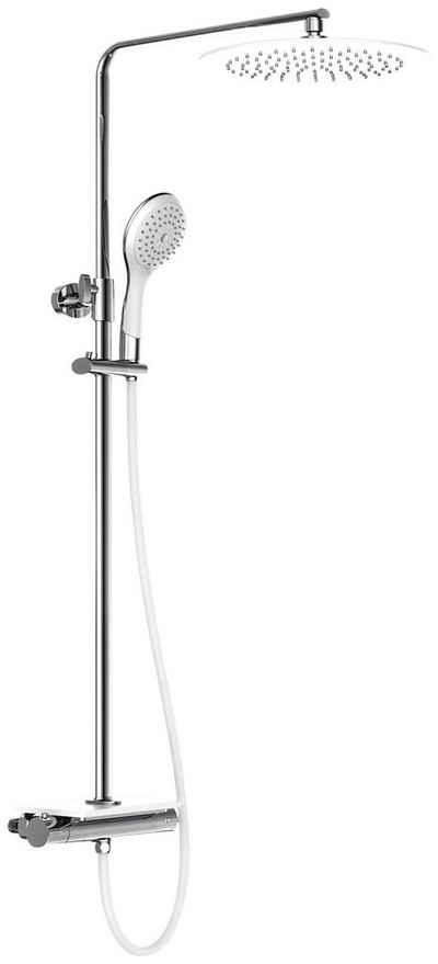 Eisl Brausegarnitur »Grande Vita«, Höhe 101 cm, Duschsystem mit Thermostat und Ablage, Regendusche mit Wandhalterung