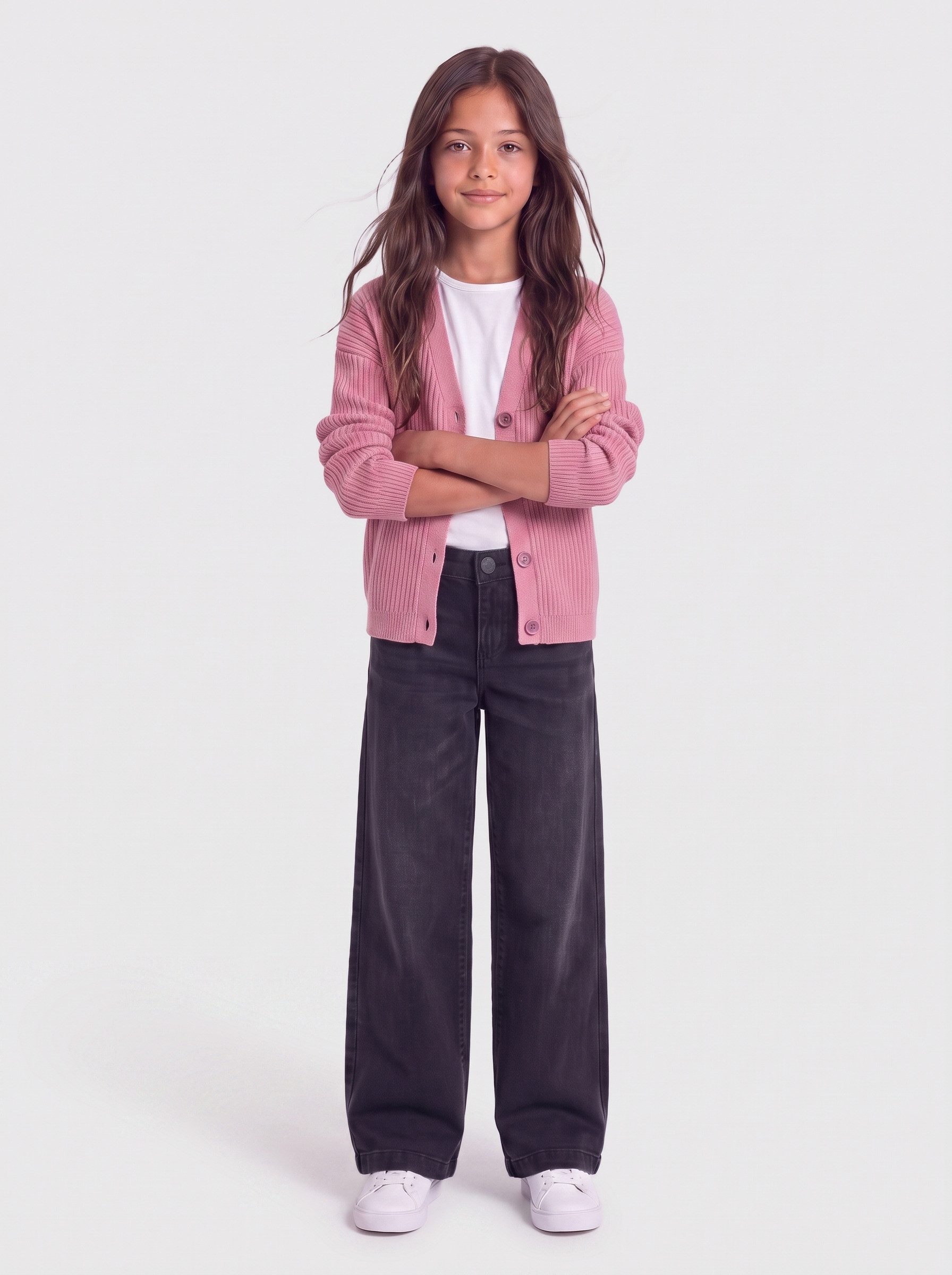 KIDS ONLY Strickjacke KOGMANDY LS SHORT BOXY CARDIGAN KNT NOOS Viskosemischung, regular fit – Bild 4 von 5