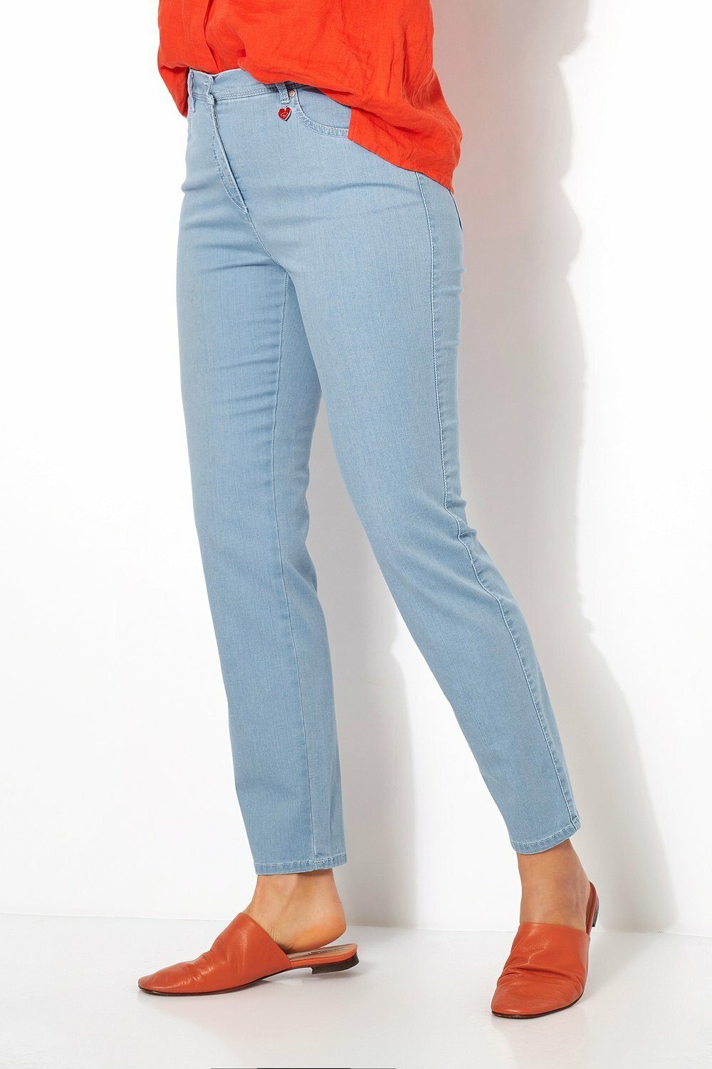 Relaxed by Toni Dames 5-pockets broek »My Darling« met brede Jerseyband My Darling, 40/Slank