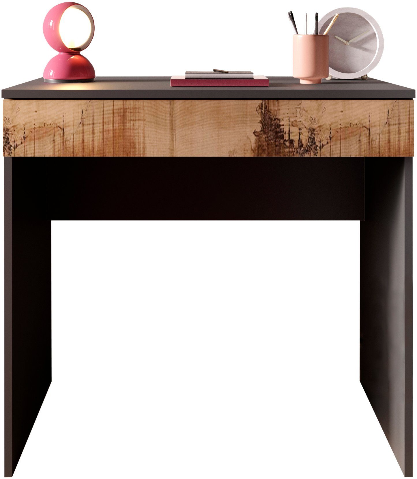 LC Schreibtisch Basic, Computertisch mit 1 Schublade, Arbeitstisch, Schminktisch in versch. Farben, Breite 78 oder 110 cm