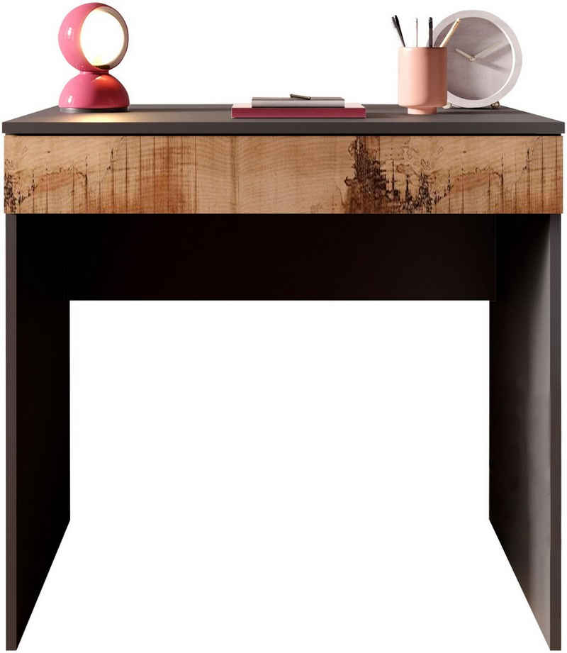 LC Schreibtisch Basic, Computertisch mit Schublade, Arbeitstisch, Schminktisch in versch. Farben, Breite 78 oder 110 cm