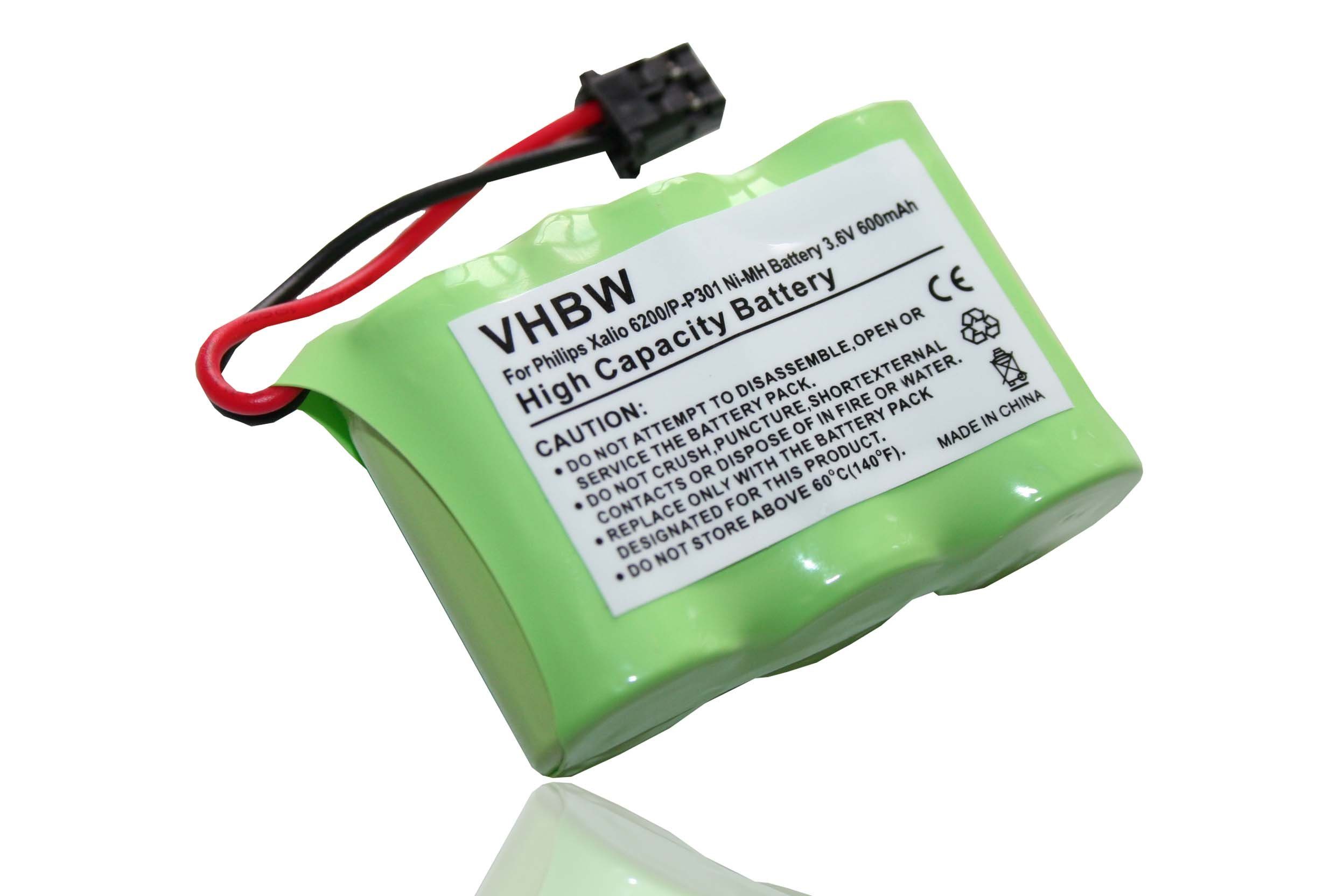 vhbw Akku passend für Kompatibel mit Uniden CT301, DX1665, 29630A, 52189A, 52310, 52311, 53304 Mobilfunk (600mAh, 3,6V, NiMH) 600 mAh