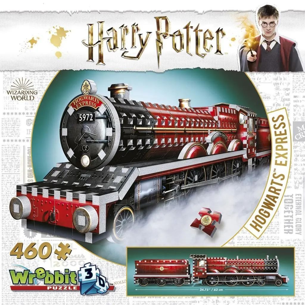 JH-Products Puzzle Hogwarts Express Zug/Hogwarts Express Train - 3D-Puzzle 460 Teile, 460 Puzzleteile