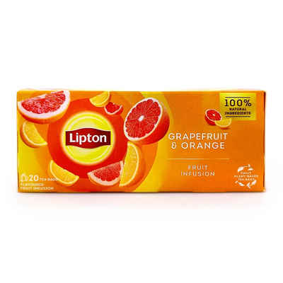 Unilever Teekanne Lipton Früchtetee Grapefruit & Orange, 20er Pack