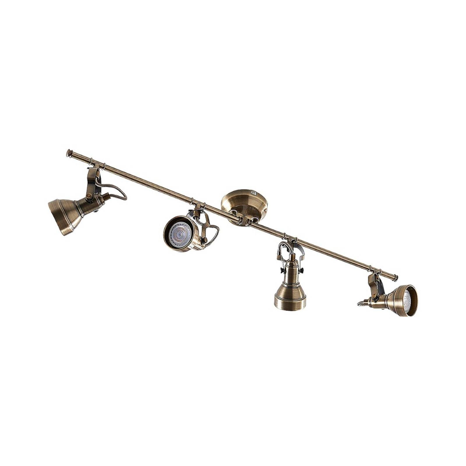 Lindby Deckenleuchten Perseas, Metall, Bronze IP20, 4 x 5 W LED