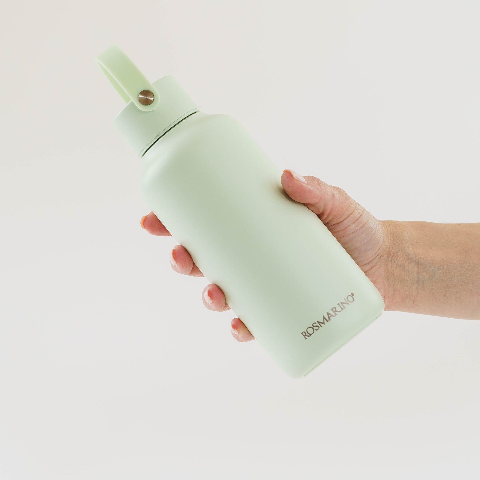 ROSMARINO Trinkflasche Wasserflasche mit Griff – Edelstahl, isoliert & auslaufsicher