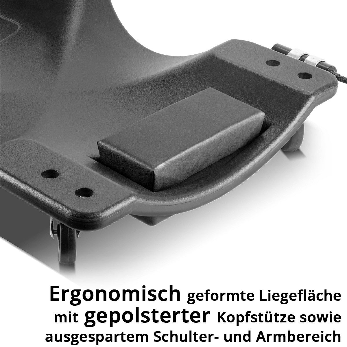 STAHLWERK Rollbrett Kfz-Rollbrett mit LED 500 kg Tragkraft Montageliege Werkstattliege, (Packung, 1-St), geeignet für Montagearbeiten unter Fahrzeugen – Bild 4 von 5