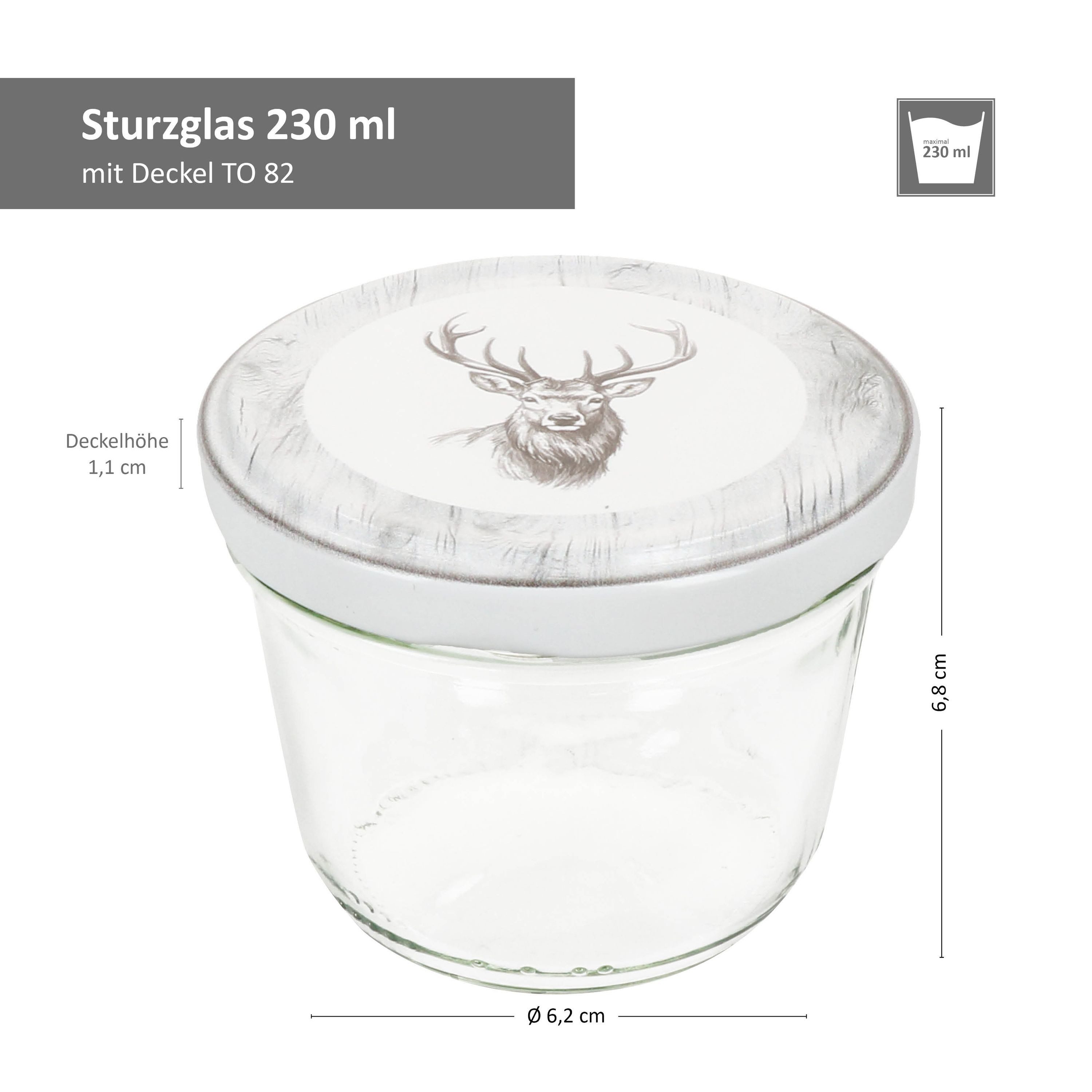 MamboCat Einmachglas 25er Set Sturzglas 230ml Einmachglas + Twist-Off-Deckel TO82 Alois, Glas – Bild 5 von 5