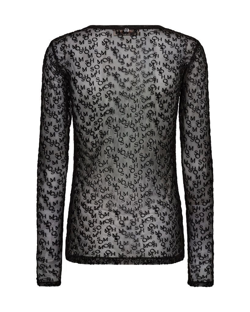 Mos Mosh Langarmshirt MMLoretta Mono Mesh günstig online kaufen