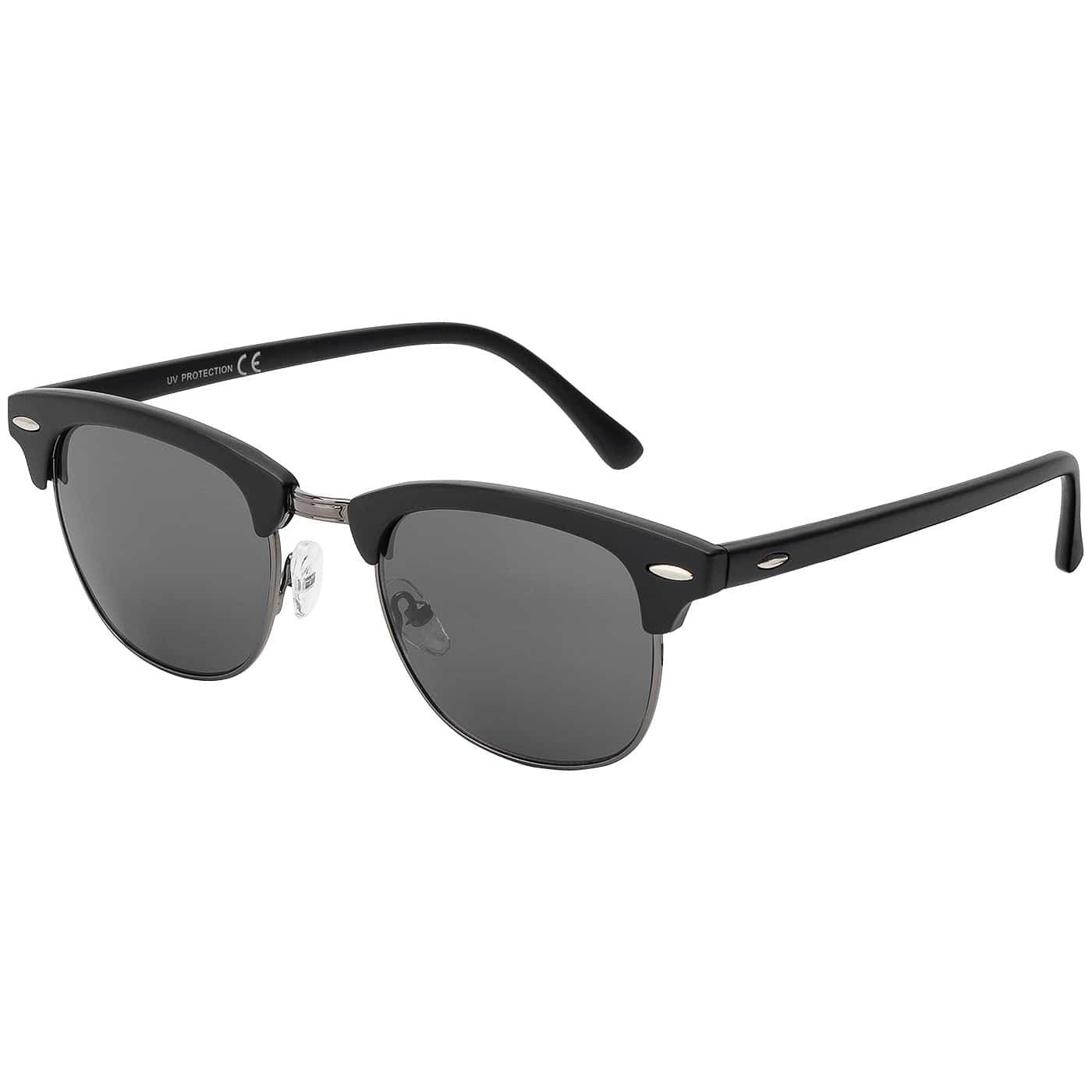 BEZLIT Eyewear Retrosonnenbrille Zeitlos Moderne Sonnenbrille mit Kunststoffrahmen (1-St) mit schwarzen Linsen