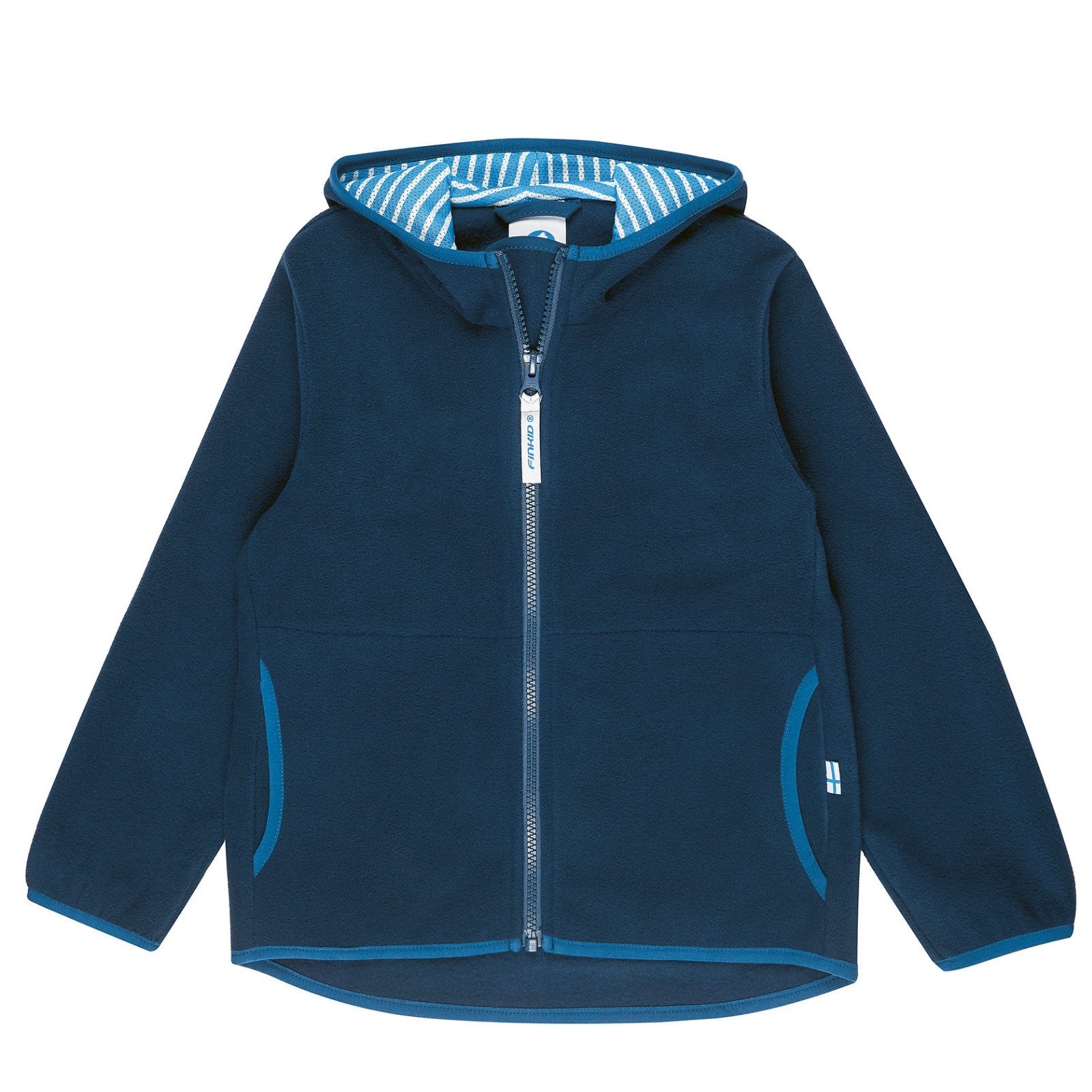 Finkid Fleecejacke Finkid Paukku Zip-In Navy/Denim Fleecejacke 130/140