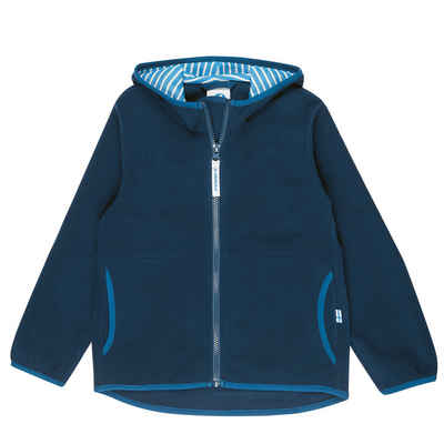 Finkid Fleecejacke Finkid Paukku Zip-In Navy/Denim Fleecejacke 130/140