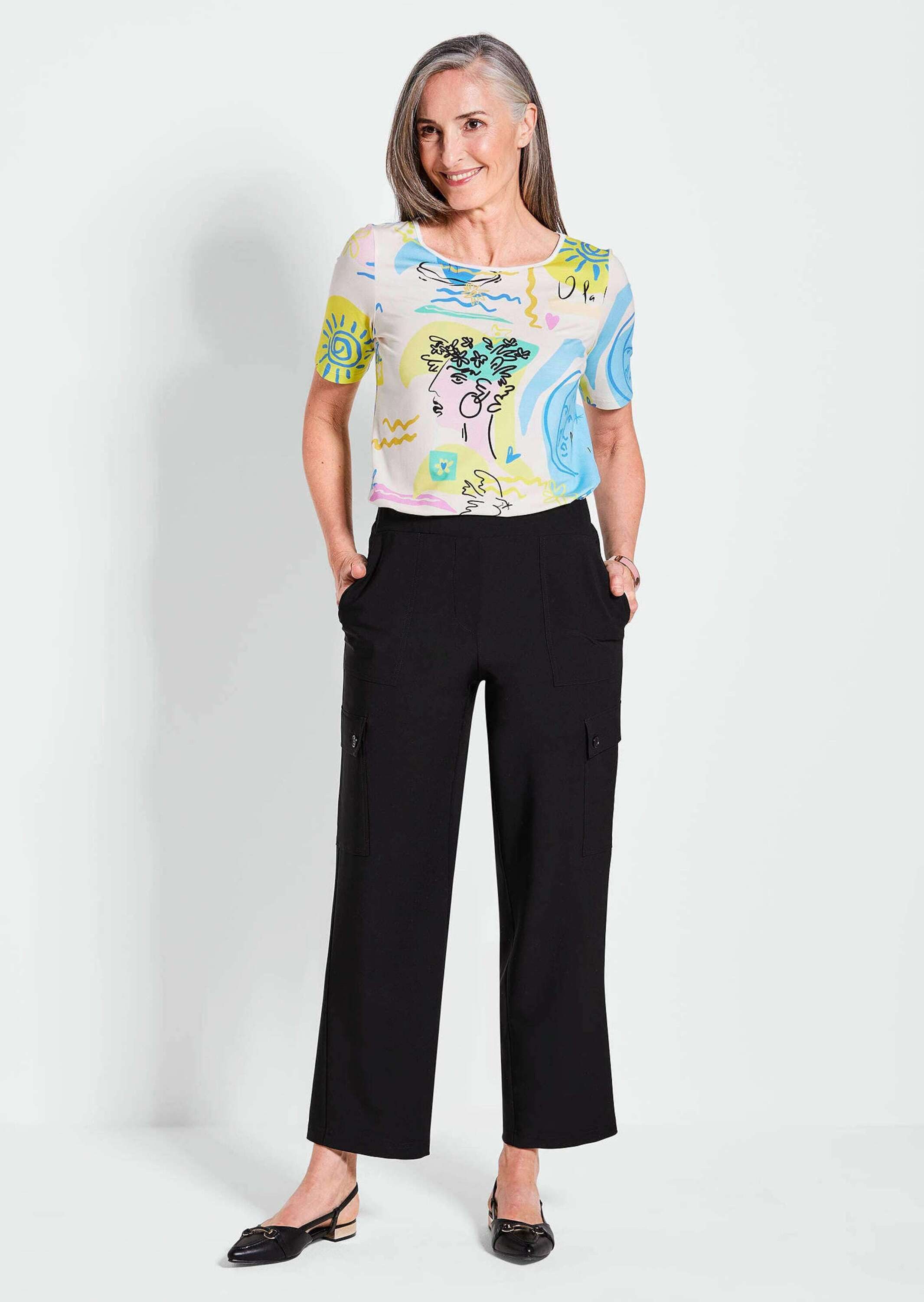 GOLDNER Stoffhose Kurzgröße: Bequeme Hose VERA mit sportlichem Look Elastis günstig online kaufen