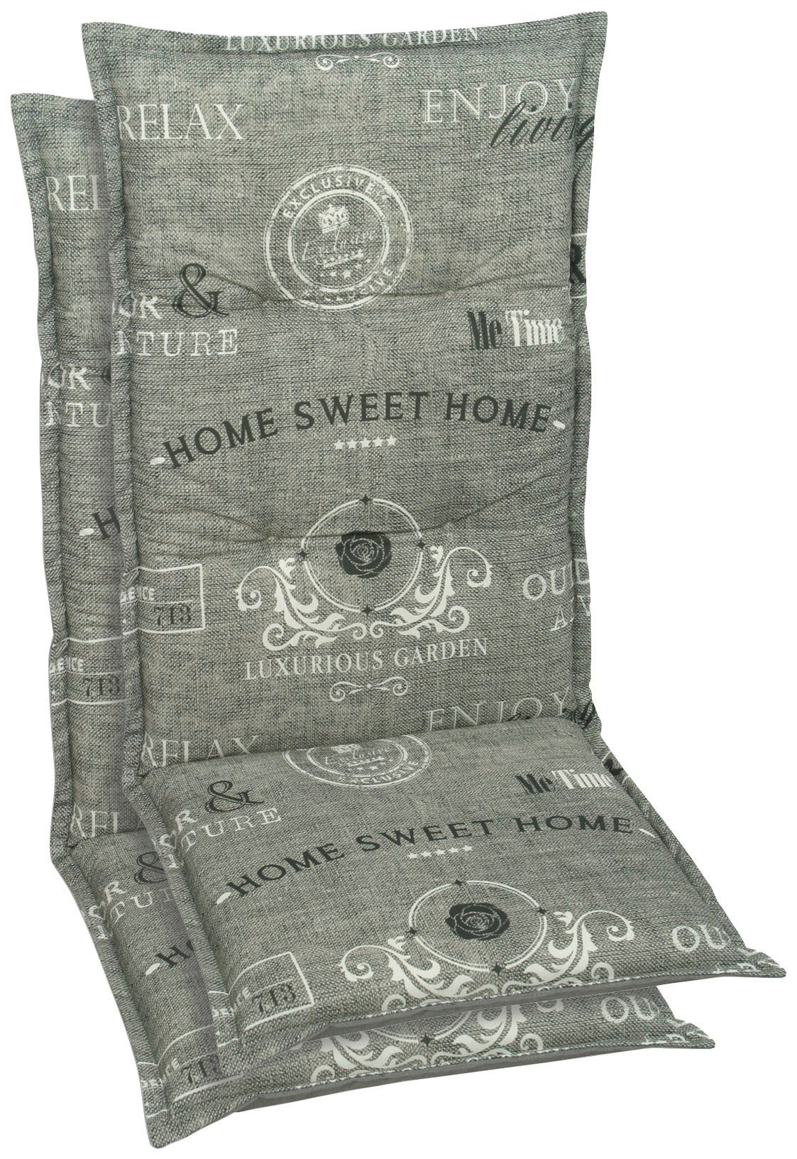 GO-DE Hochlehnerauflage, (Set, 2 St)