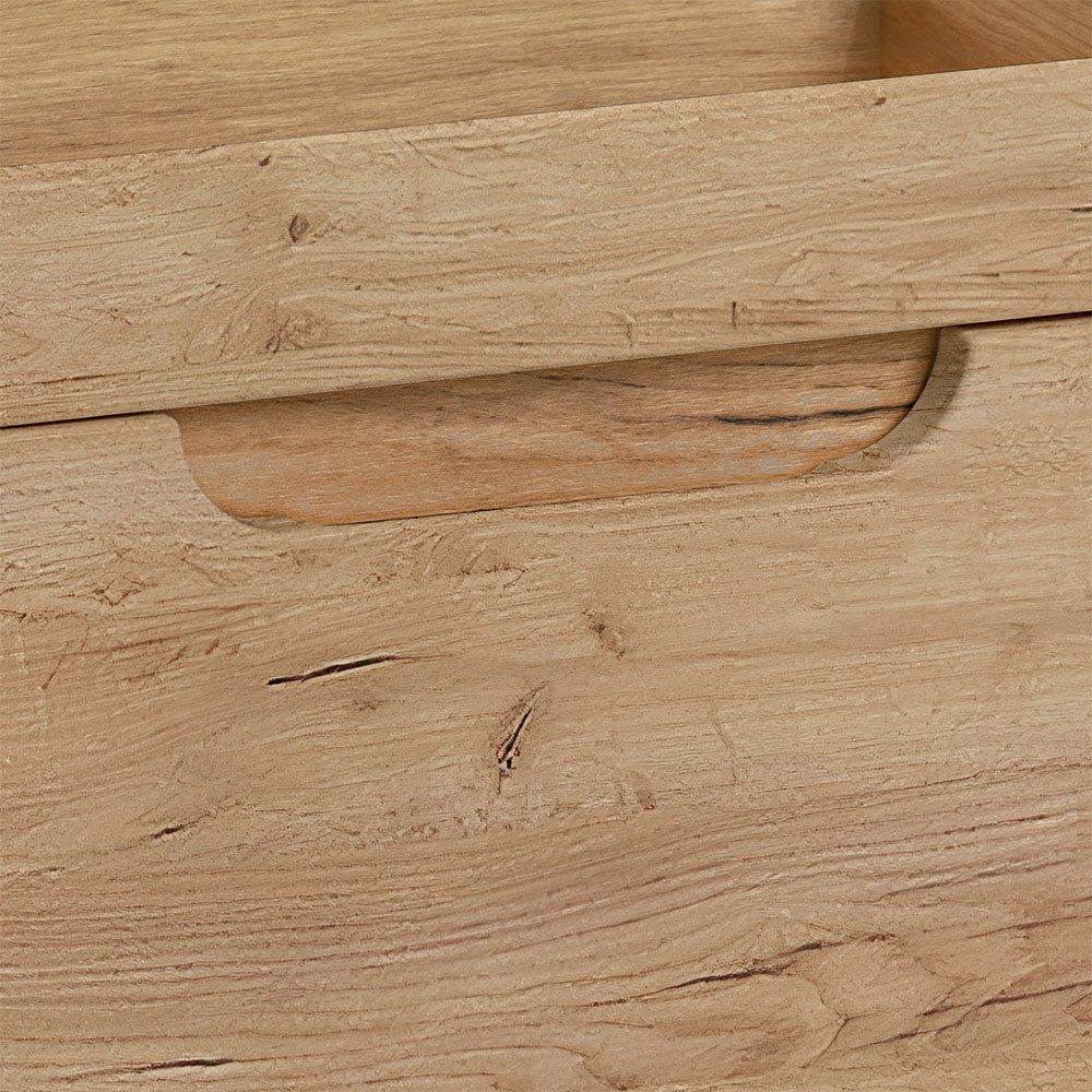 Lomadox Waschbeckenschrank LUTON-56-CRAFT Badezimmerschrank Gäste WC inkl. günstig online kaufen