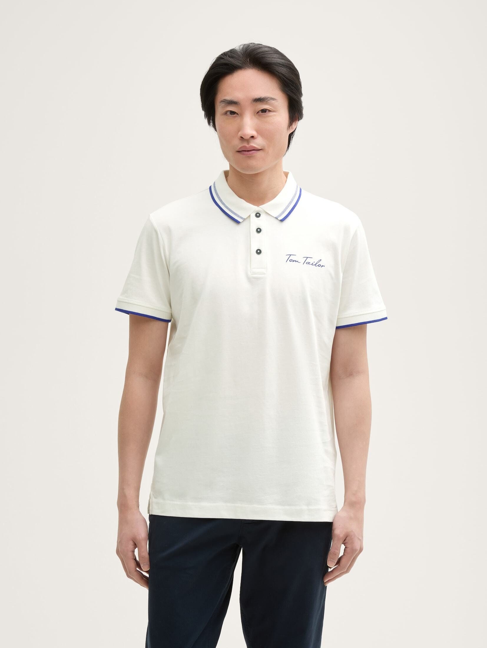 TOM TAILOR Poloshirt Poloshirt mit Logo-Print günstig online kaufen