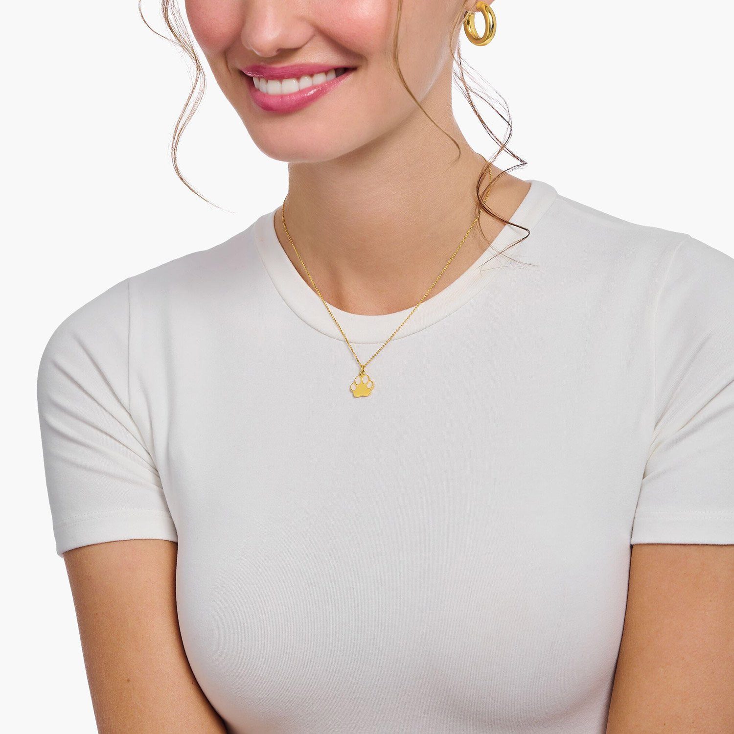 THOMAS SABO Kette mit Anhänger mit Pfot...