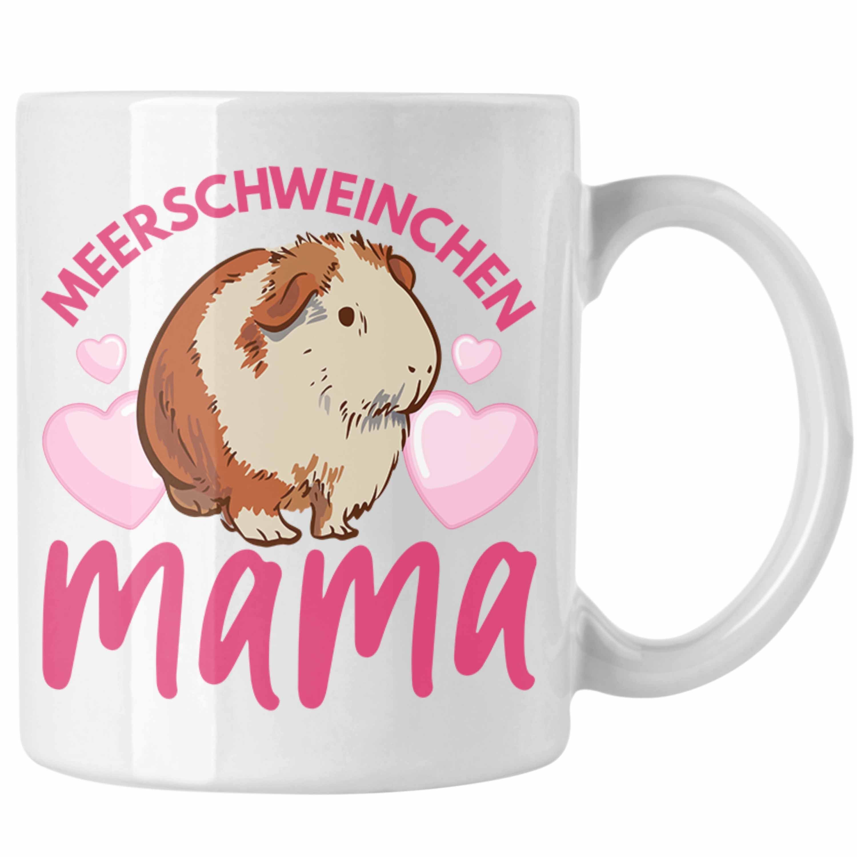 Trendation Tasse Trendation - Meerschweinchen Mama Tasse Geschenk Spruch Mädchen Muttertag Weiss | Teetassen