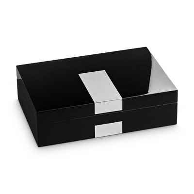 Hermann Jäckle Uhrenbox Schömberg Uhrenbox aus Holz für 8 XXL Uhren schwarz (2022-BL)