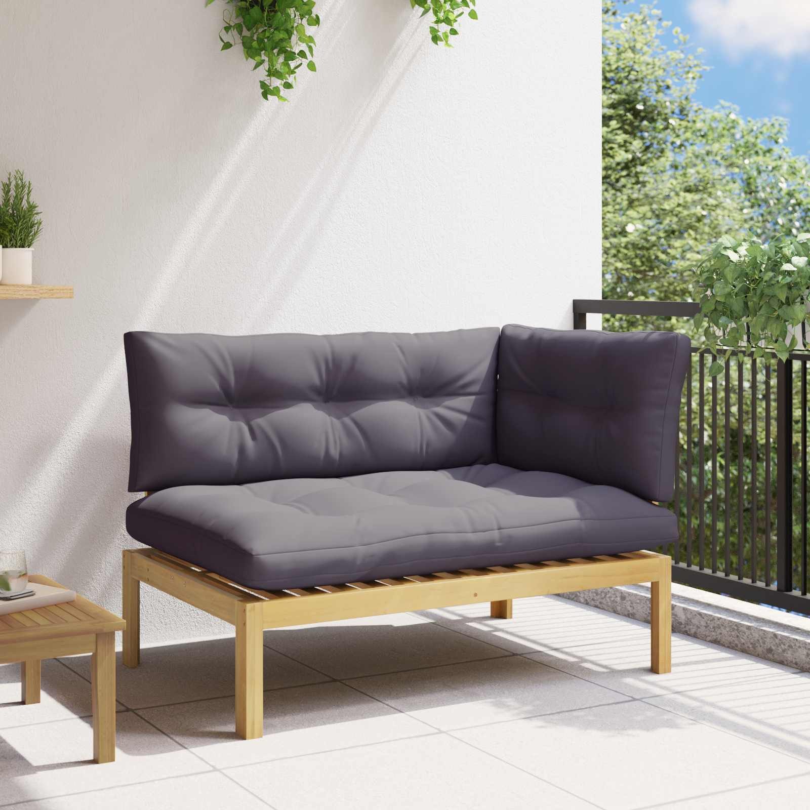vidaXL Sofaelement Ecksofa Einheit Helles und Dunkelgrau 132 x 92 x 82 cm (1 St)