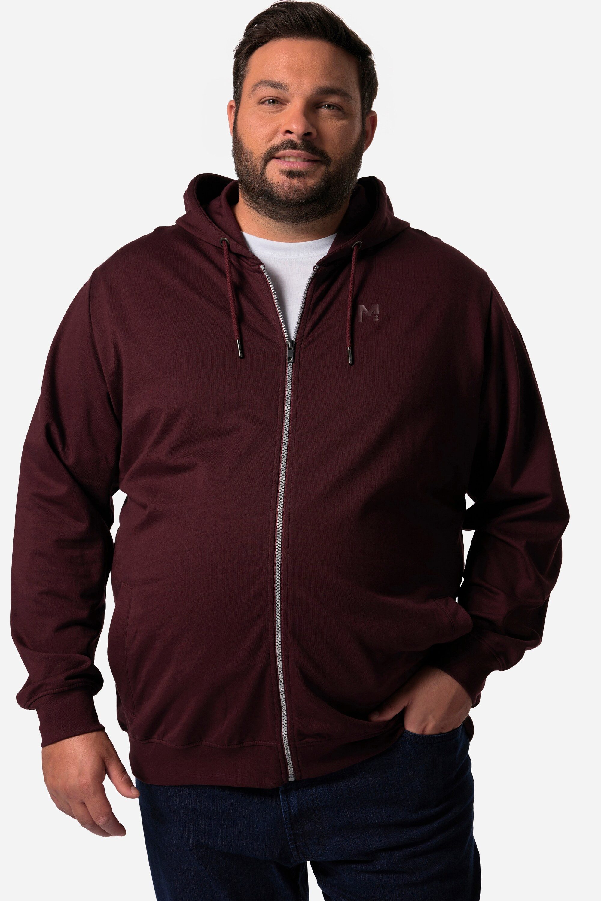 Fleecejacke Men+ Hoodie-Jacke Kapuze Zipper bis 8 XL