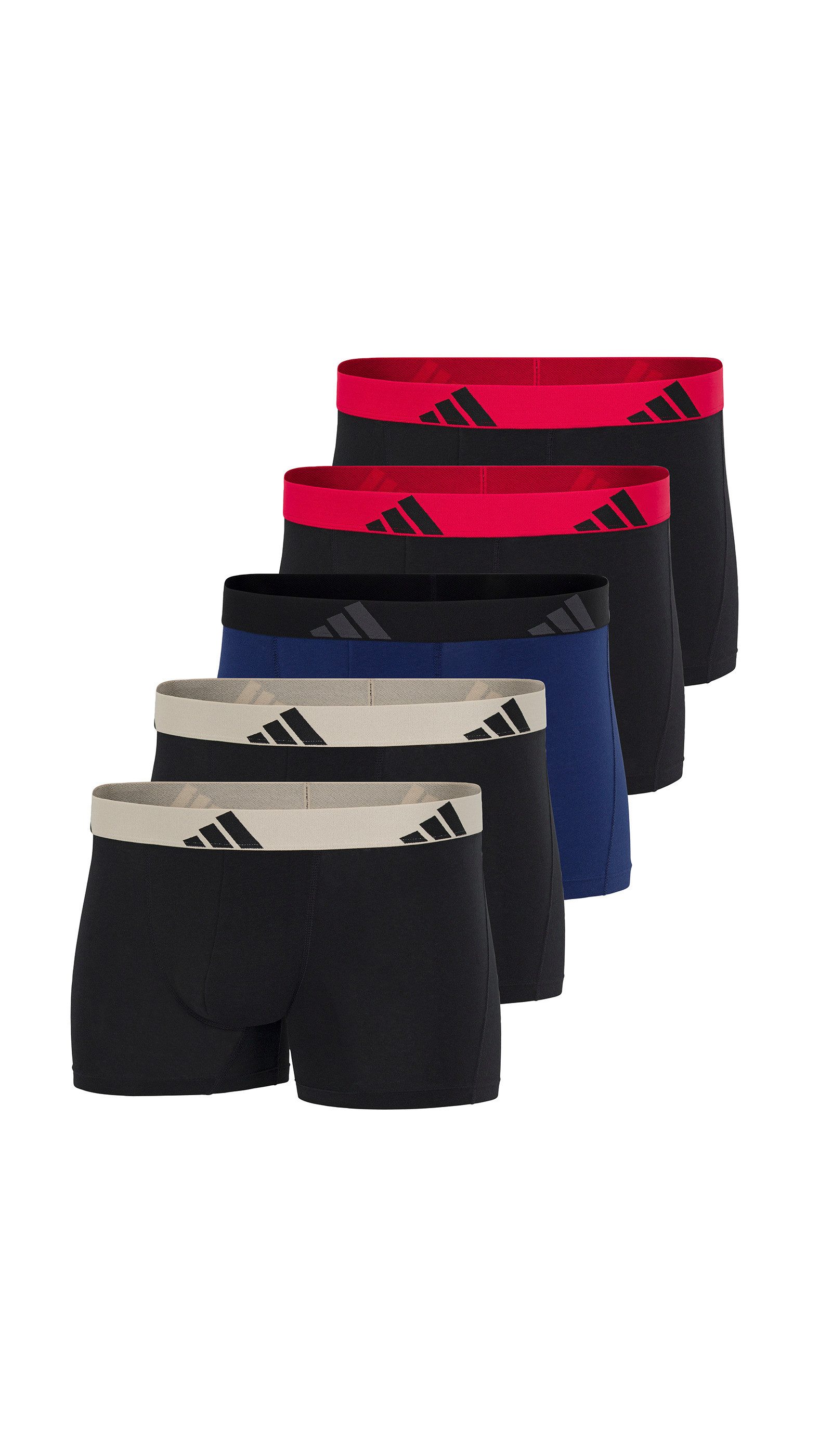 adidas Sportswear Trunk Active Flex Cotton (5er Pack) Multipack, elastisch, Logo-Bund, ohne Eingriff