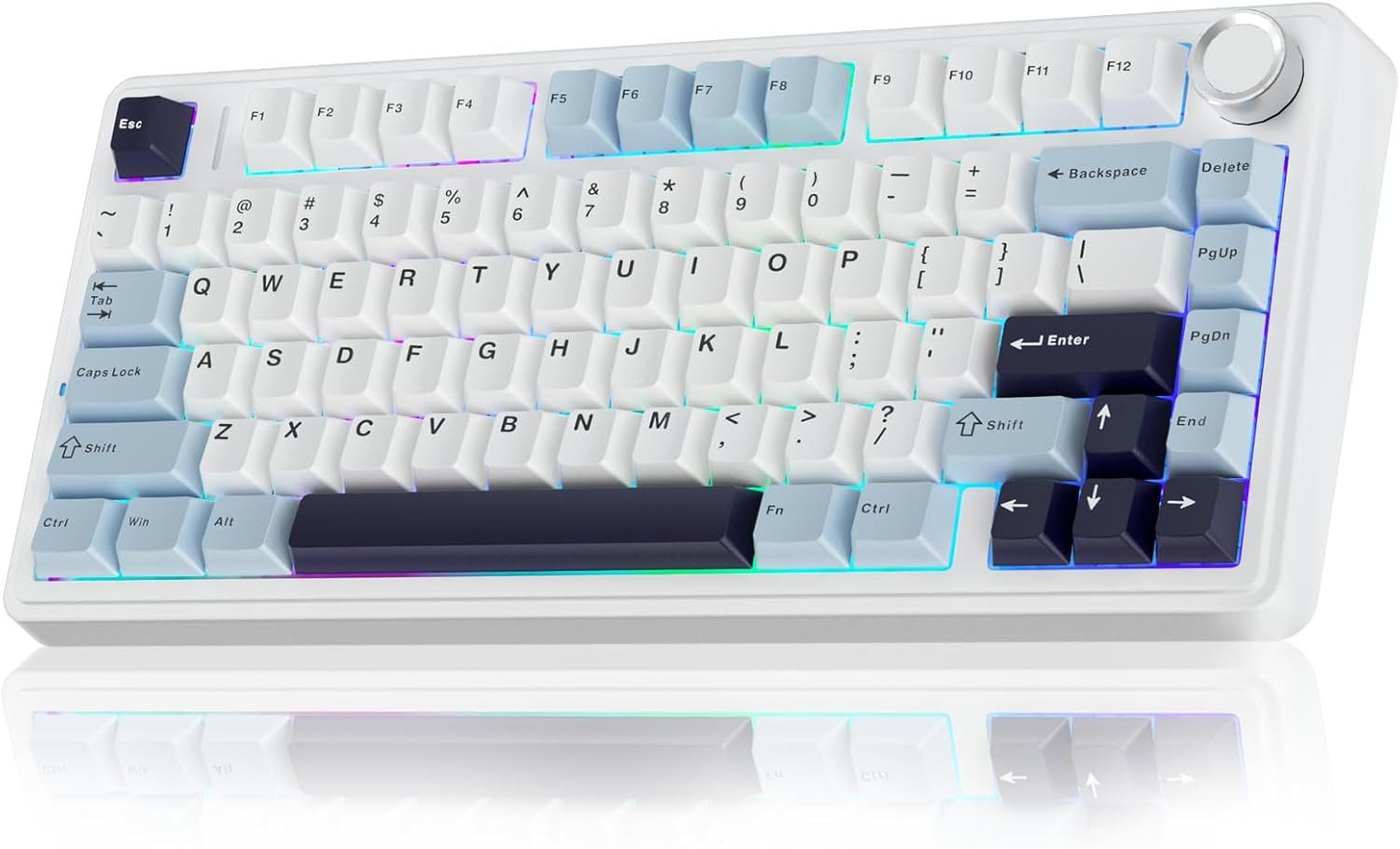 nsihing AULA F75 Mechanische Tastatur, 75%, Hot Swap, Knopf, RGB Gaming-Tastatur