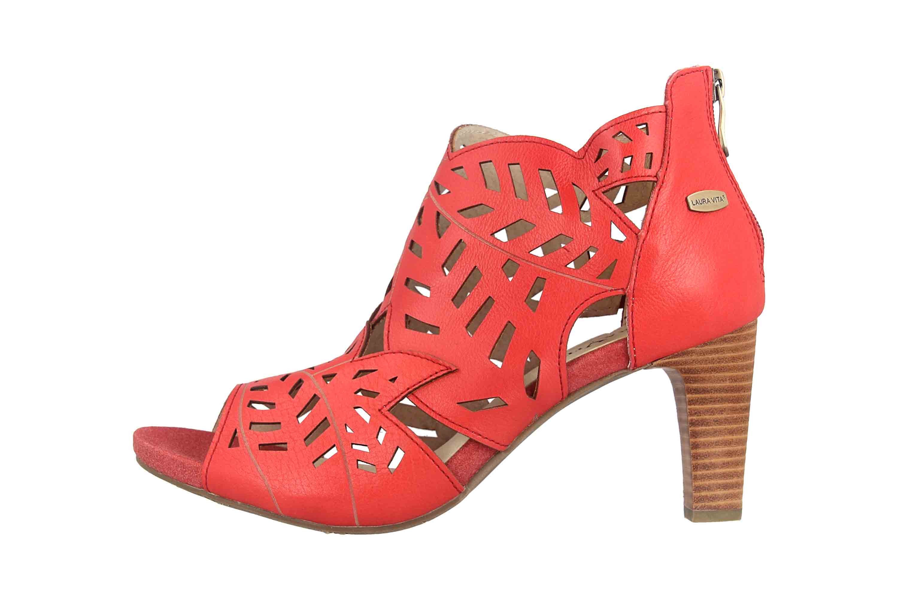 LAURA VITA ALBANE 048 Rouge Sandalette