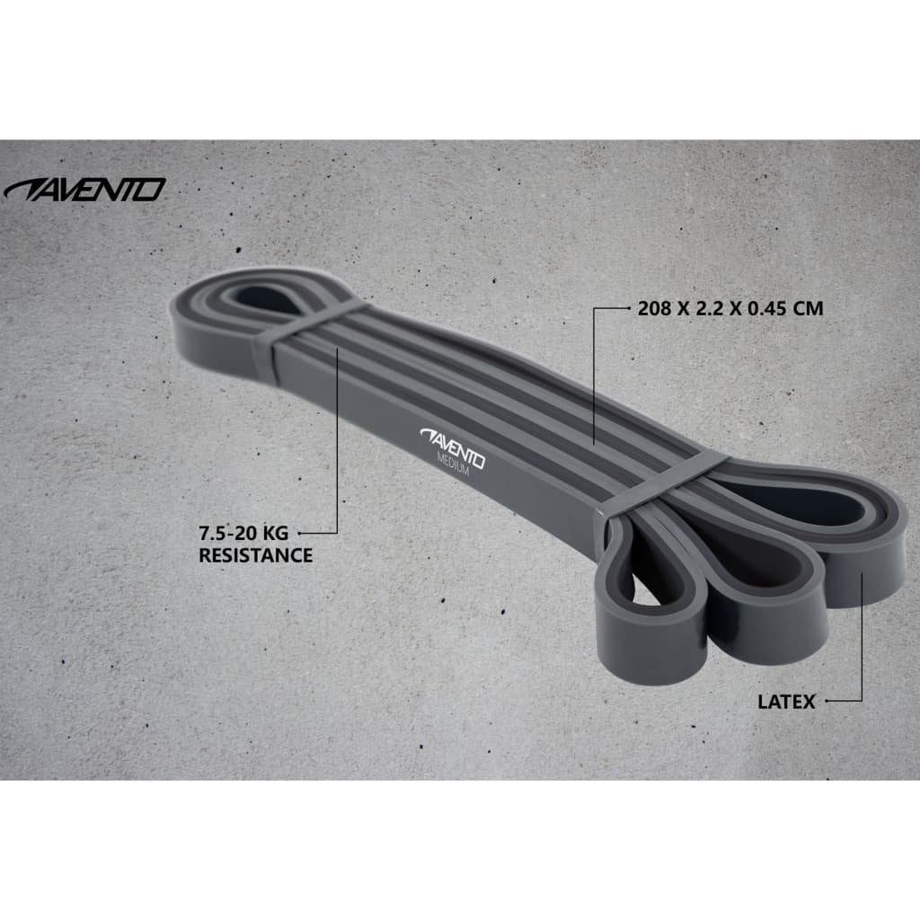 Avento Trainingsband Fitness-Powerband Latex Medium