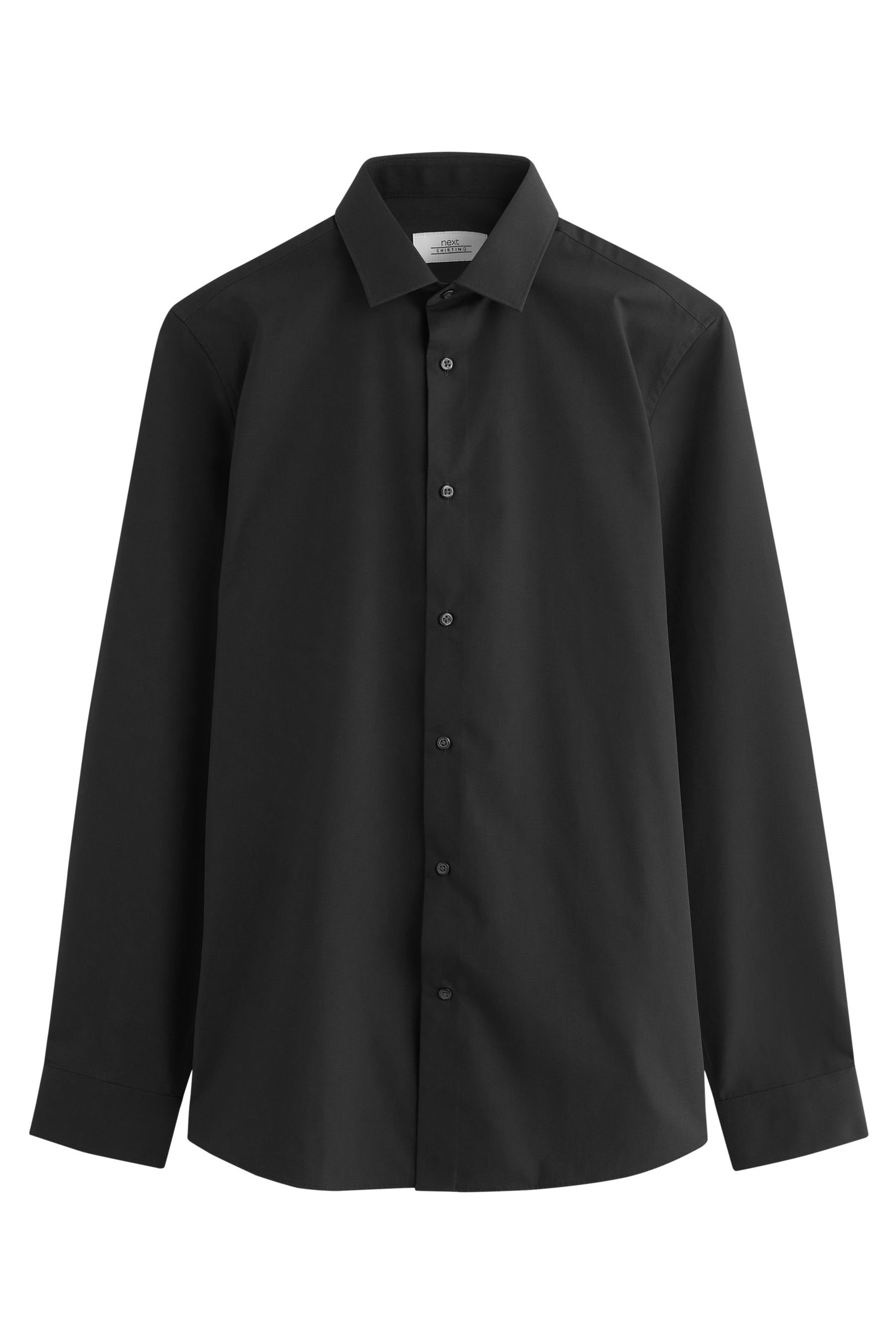 Next Langarmhemd Pflegeleichtes Slim Fit Hemd günstig online kaufen