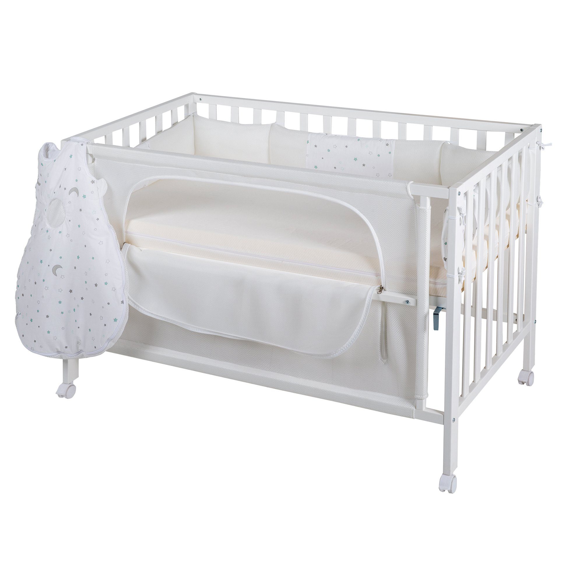 roba® Beistellbett Room Bed safe asleep®, Beistellbett inkl. Ausstattung günstig online kaufen