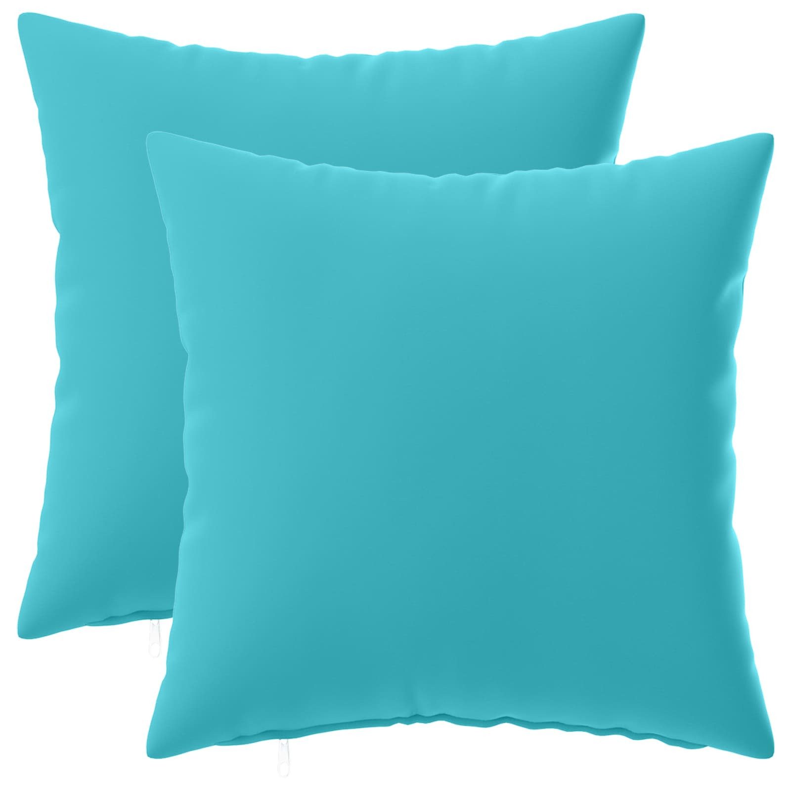 vidaXL Kissenbezug Kissenbezug 2 pcs HEERLEN Türkis 40 x 40 cm Polyester, (2 Stück)