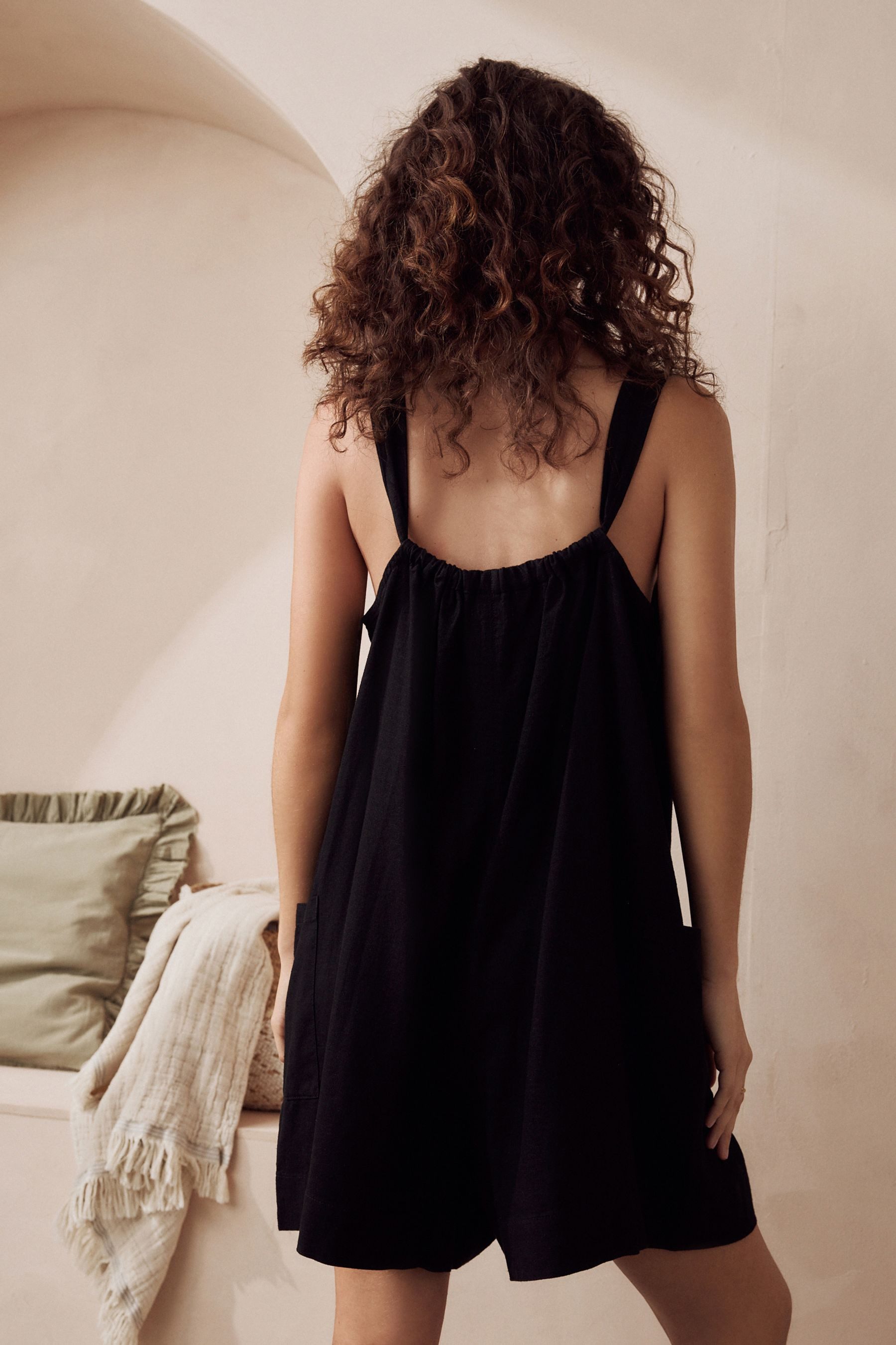 Next Playsuit Overall aus einer Leinenmischung günstig online kaufen