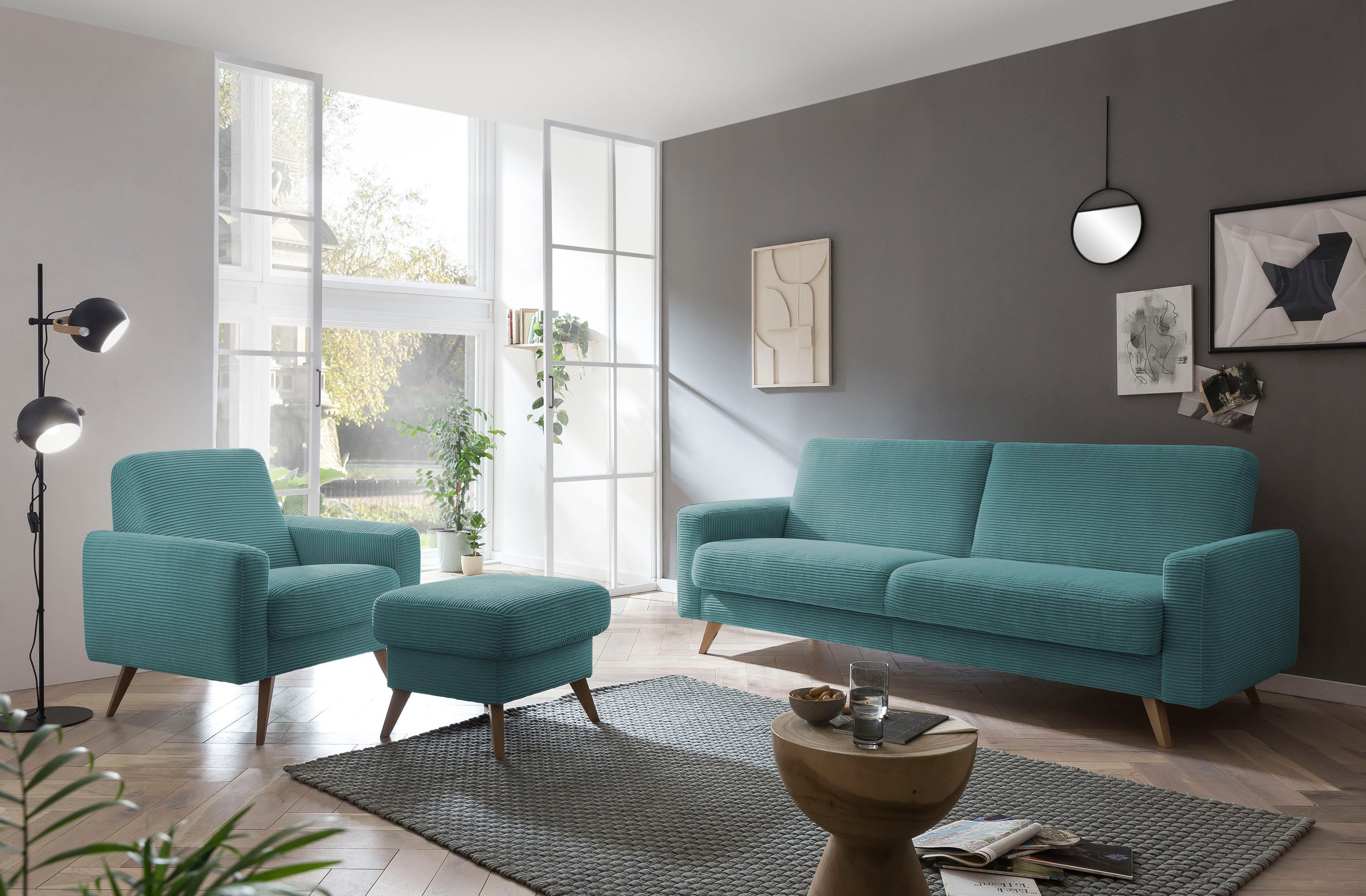 Samso, 3-Sitzer sofa - exxpo sky Bettkasten Bettfunktion Inklusive fashion und