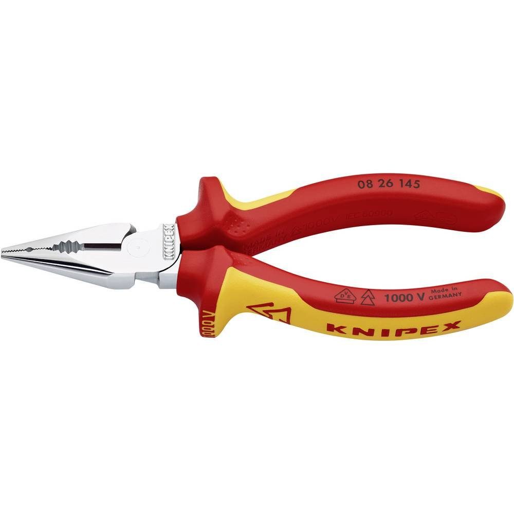 Knipex Kombizange Spitzkombizange verchromt 145 mm