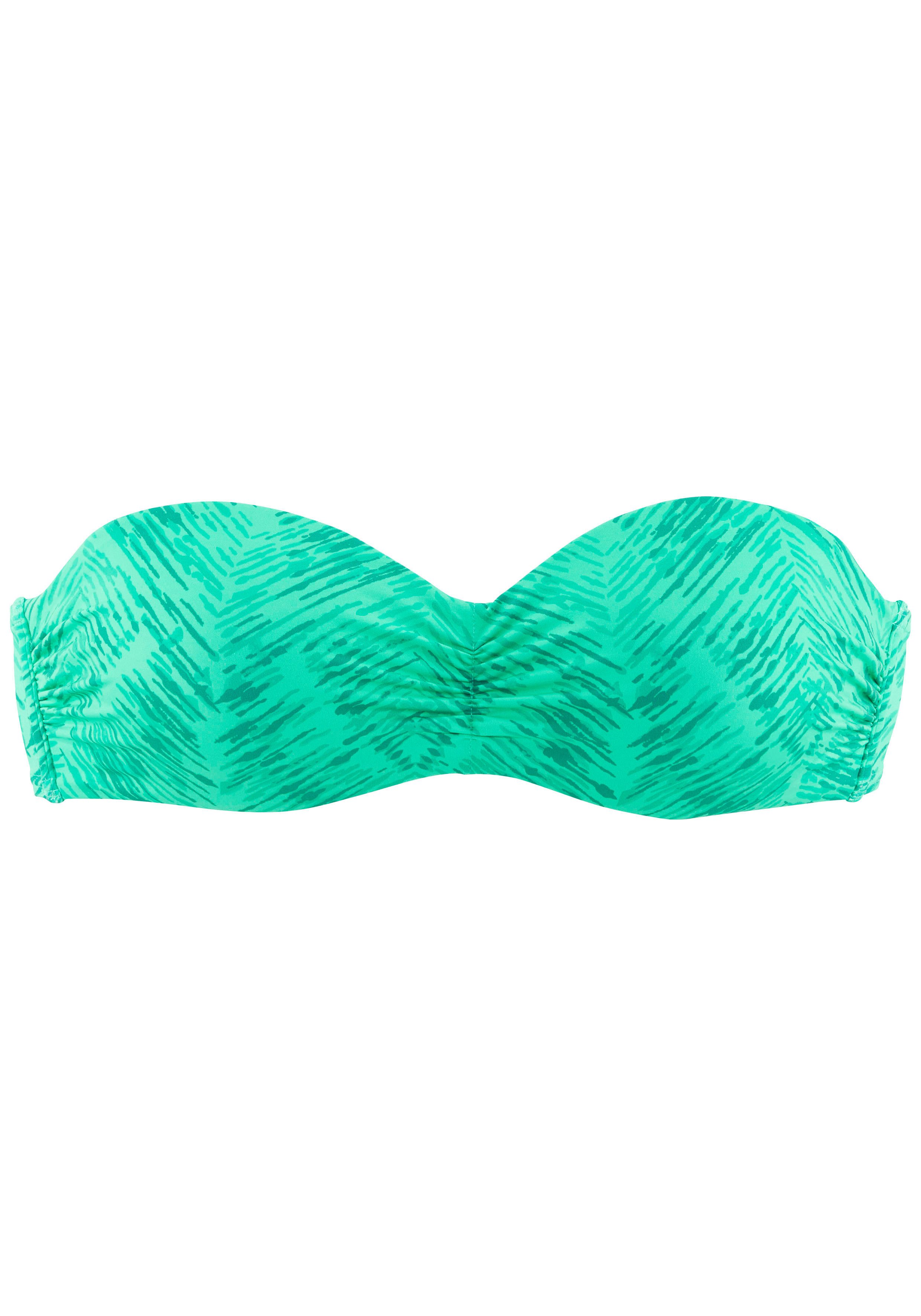 JETTE Bügel-Bandeau-Bikini-Top Floretta, in Ton in Ton-Harmonie. Reduzierter Preis € 44,00. Unverbindliche Preisempfehlung € 54,00