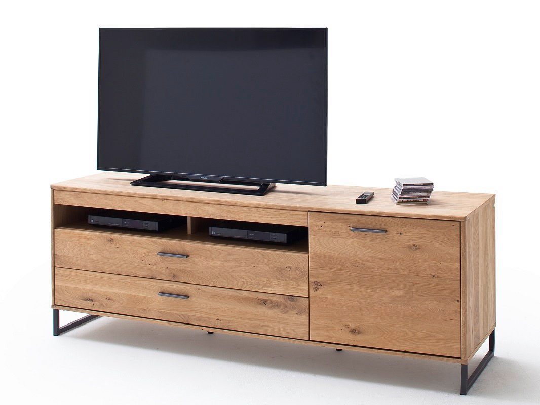 MCA furniture Lowboard TV-Board Portland, Asteiche Bianco massiv