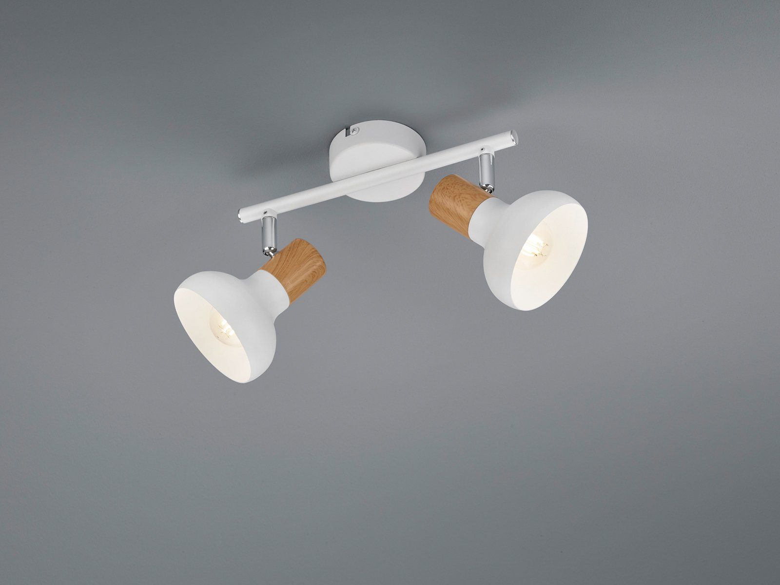Reality Leuchten LED Deckenstrahler, LED wechselbar, warmweiß, Deckenleuchte dimmbar über Schalter Lichtspot Küchenbeleuchtung B 30cm